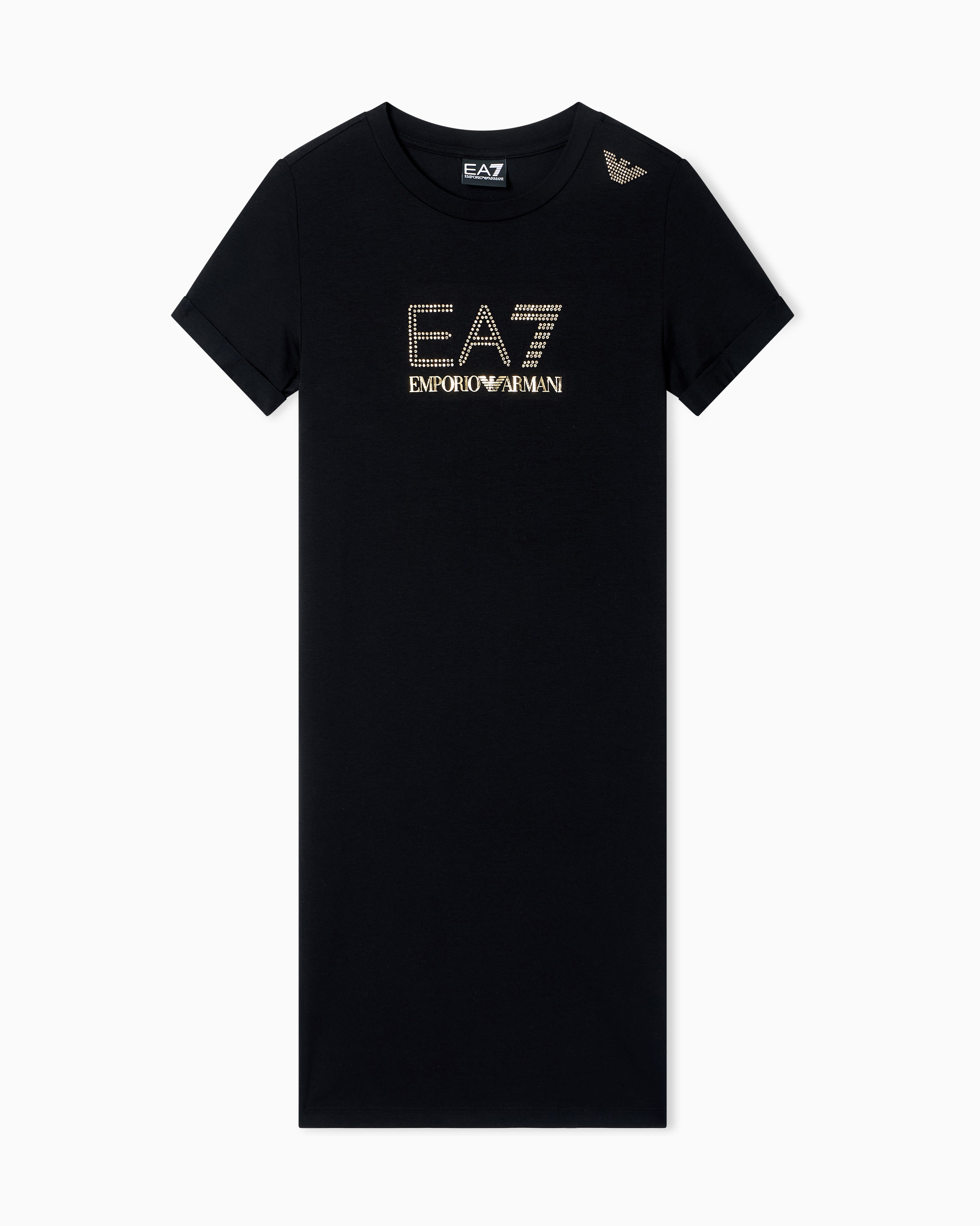 EA7 Evolution stretch-cotton and modal-blend jersey dress