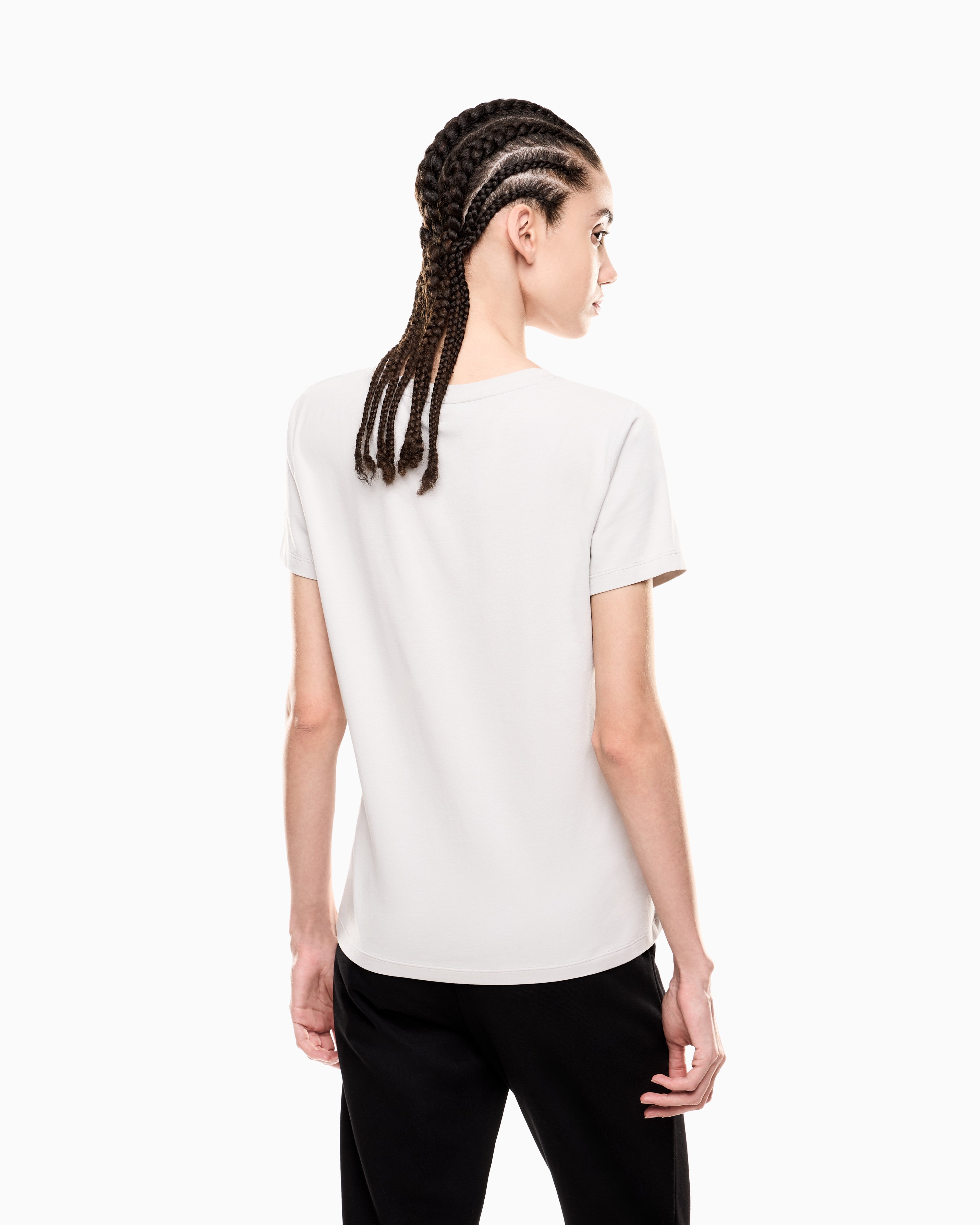EA7 Logo Series stretch-jersey T-shirt