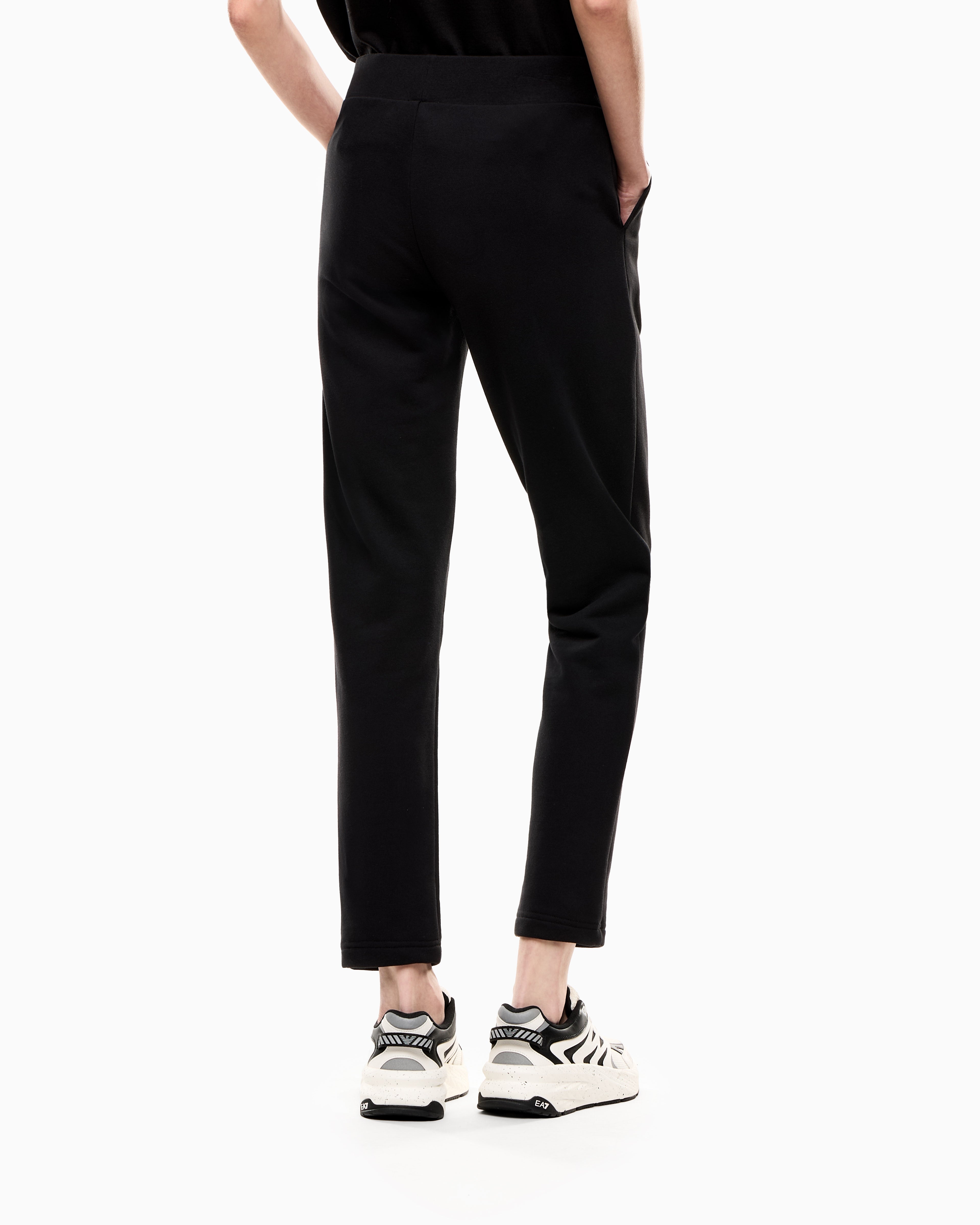 EA7 Logo Series cotton-blend trousers