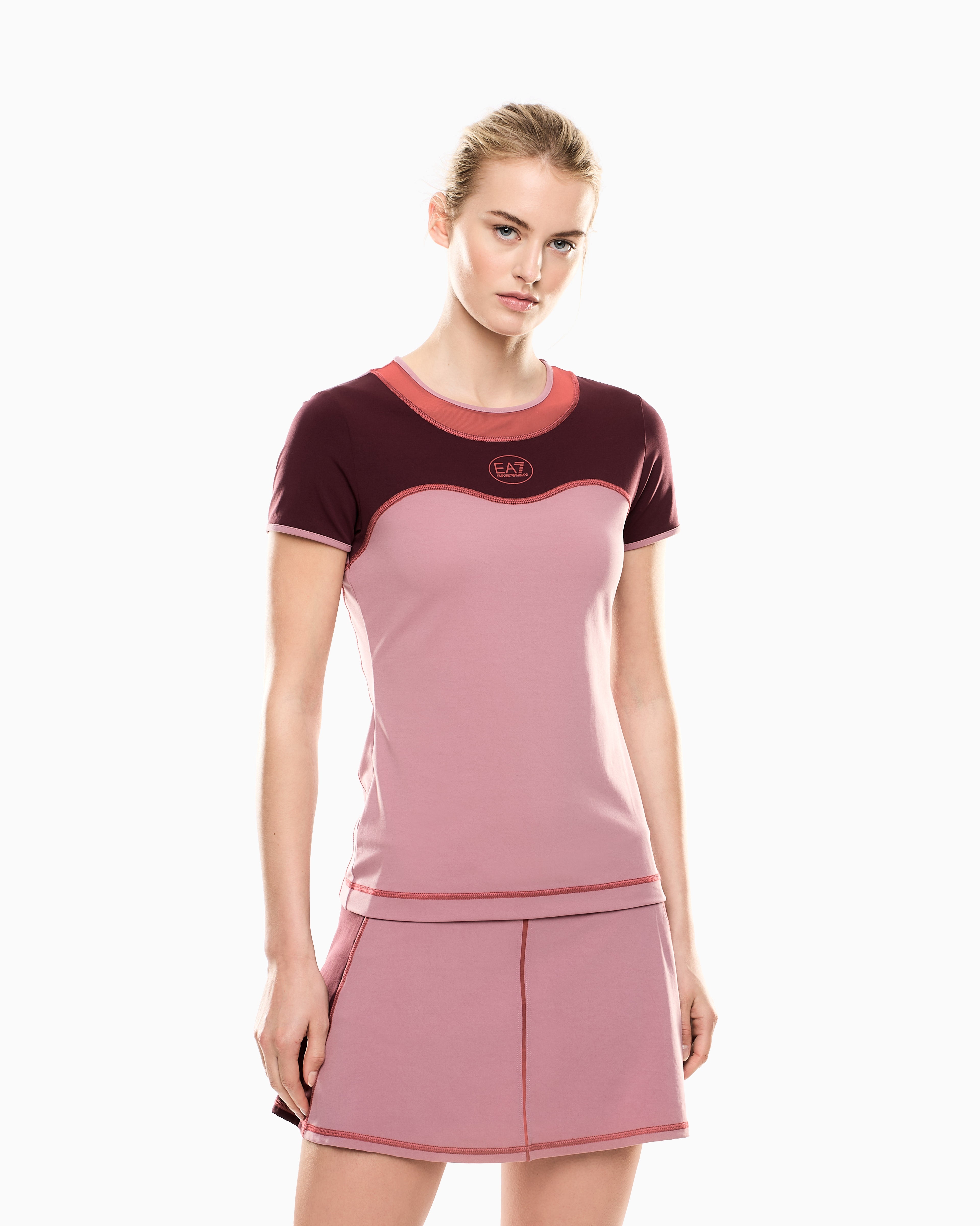 EA7 Tennis Pro crew-neck T-shirt in VENTUS7 technical fabric