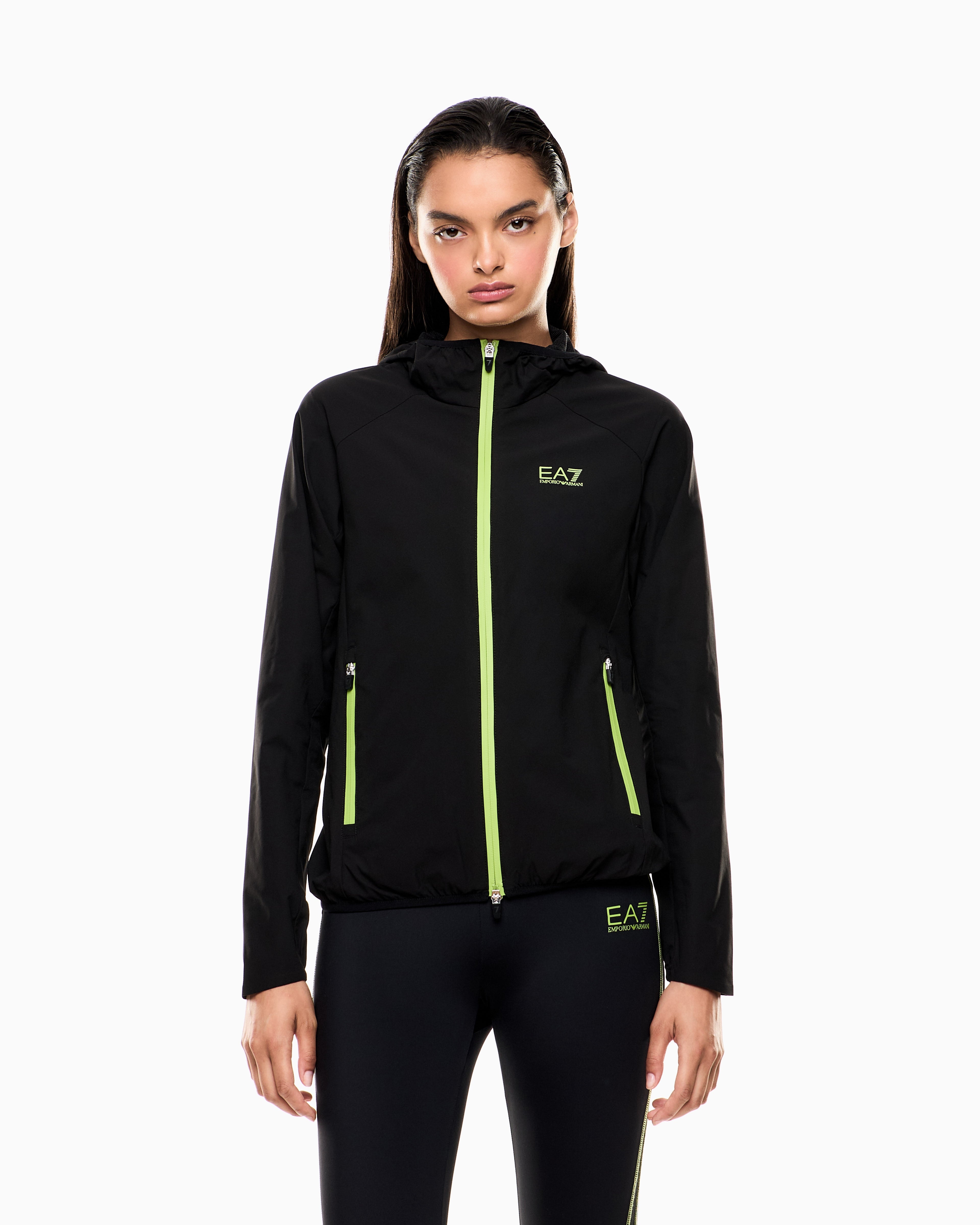 EA7 Dynamic Athlete hooded jacket in VENTUS7 technical fabric