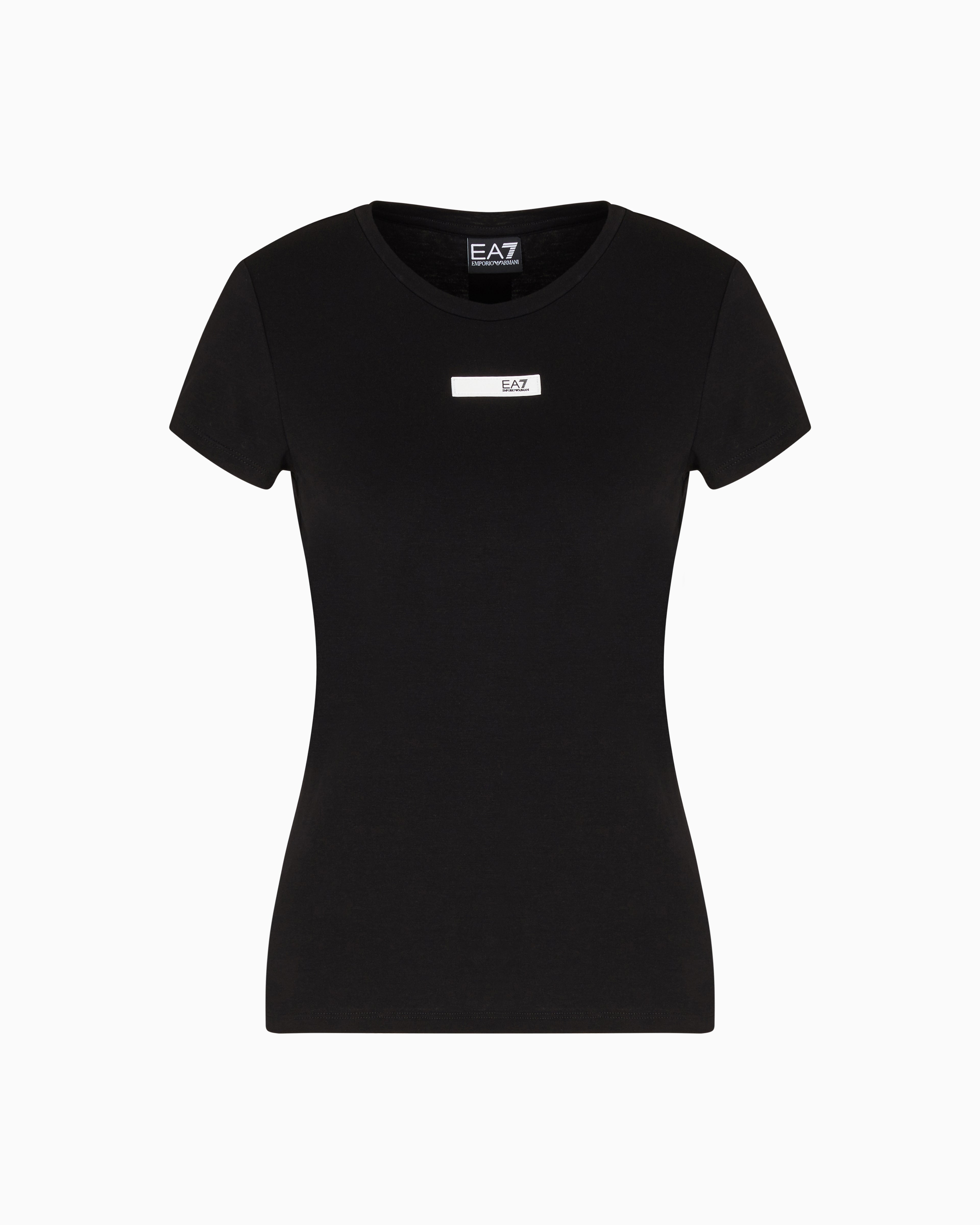 EA7 Dynamic Athlete crew-neck T-shirt in Natural VENTUS7 technical fabric