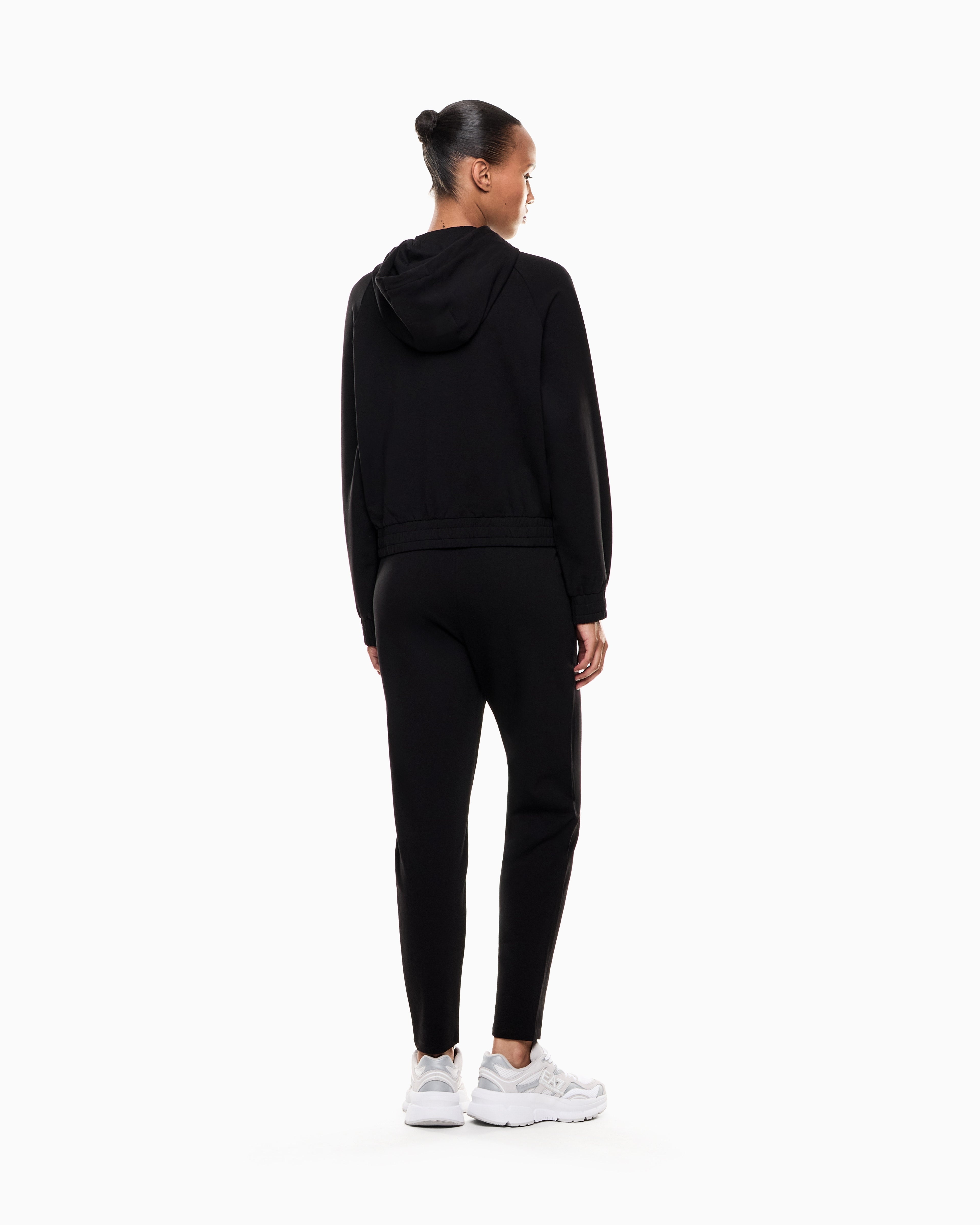 EA7 Organic cotton-blend tracksuit with oversized logo