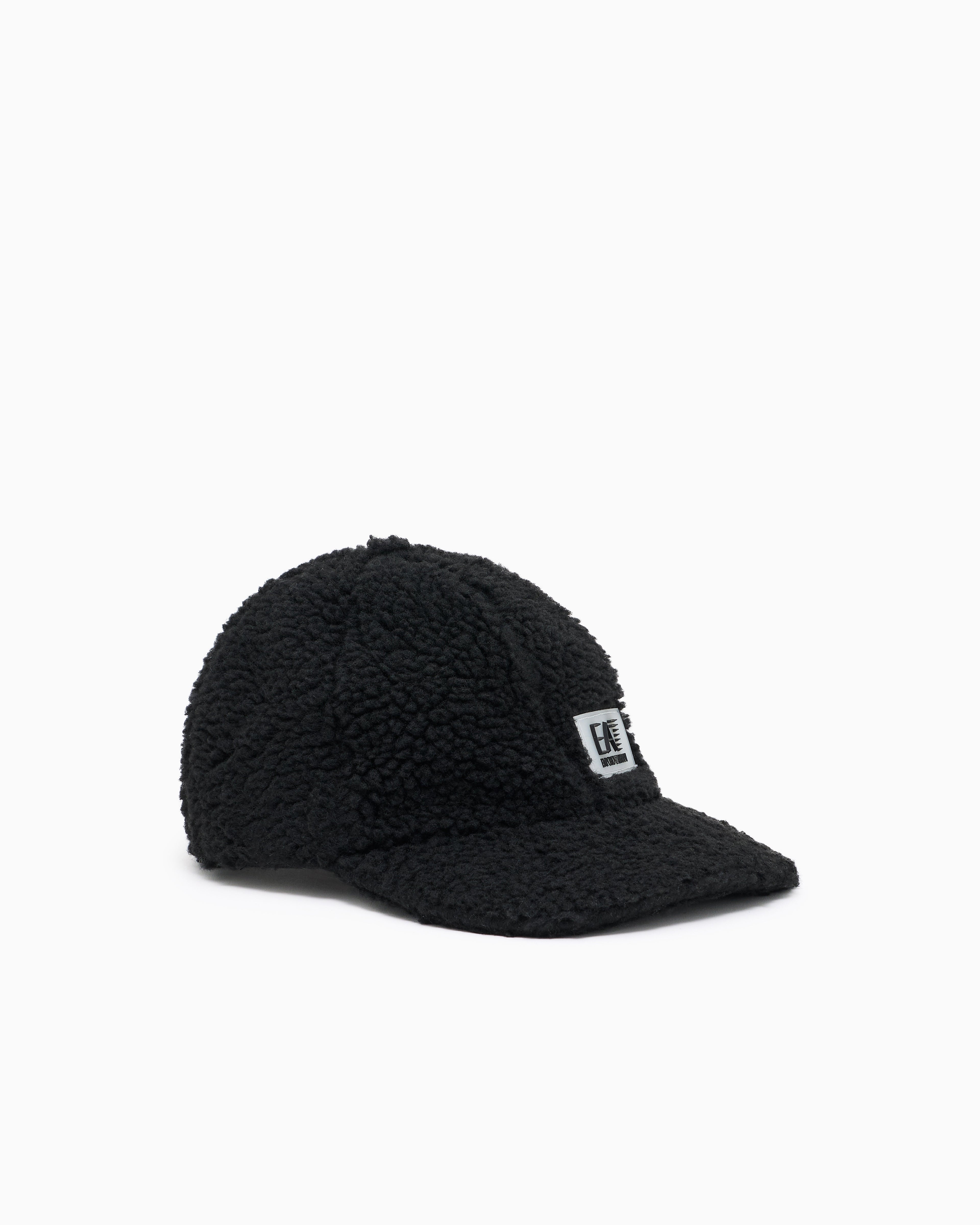 EA7 Contemporary Sport baseball cap in teddy-effect fabric