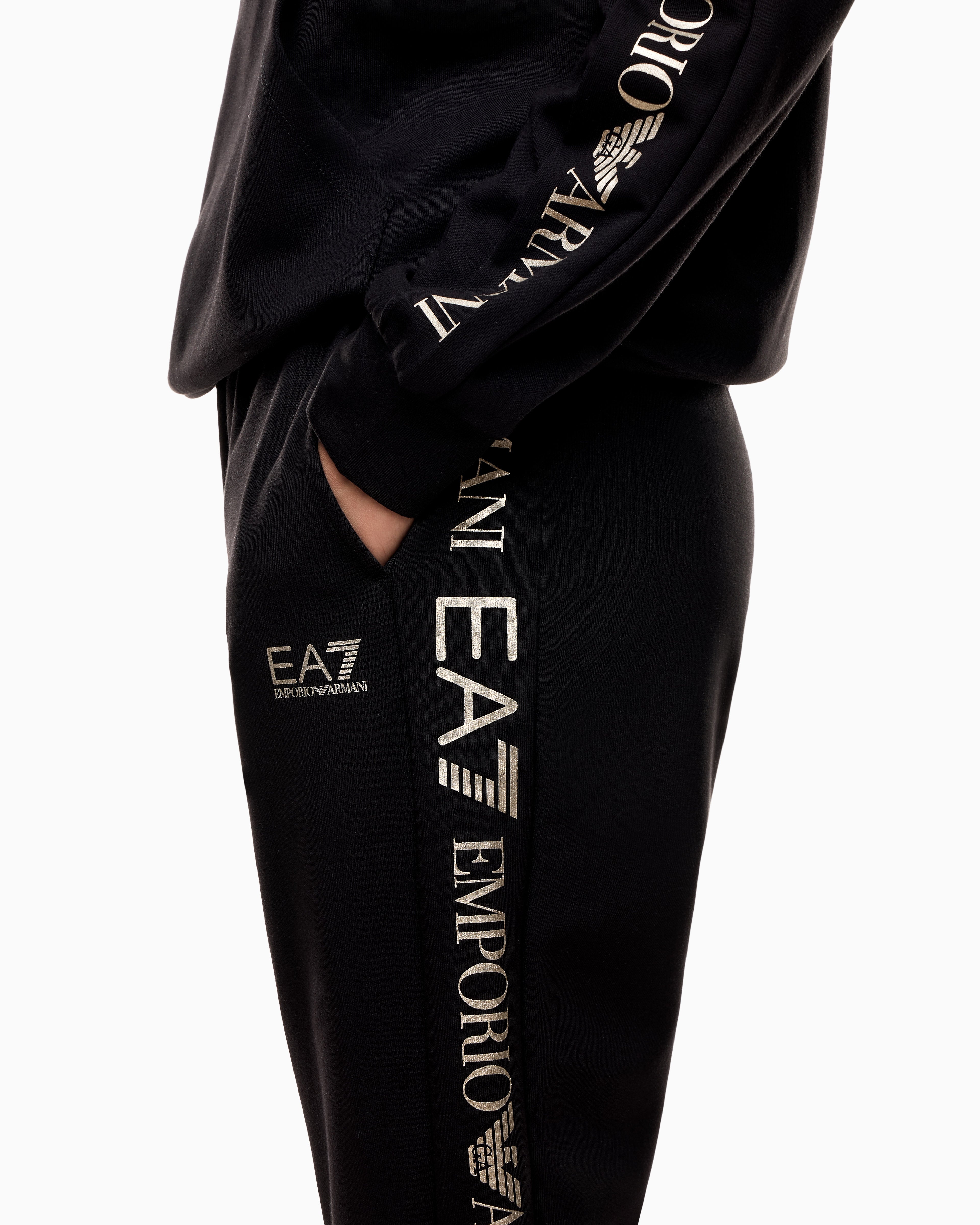 EA7 Cotton-blend tracksuit