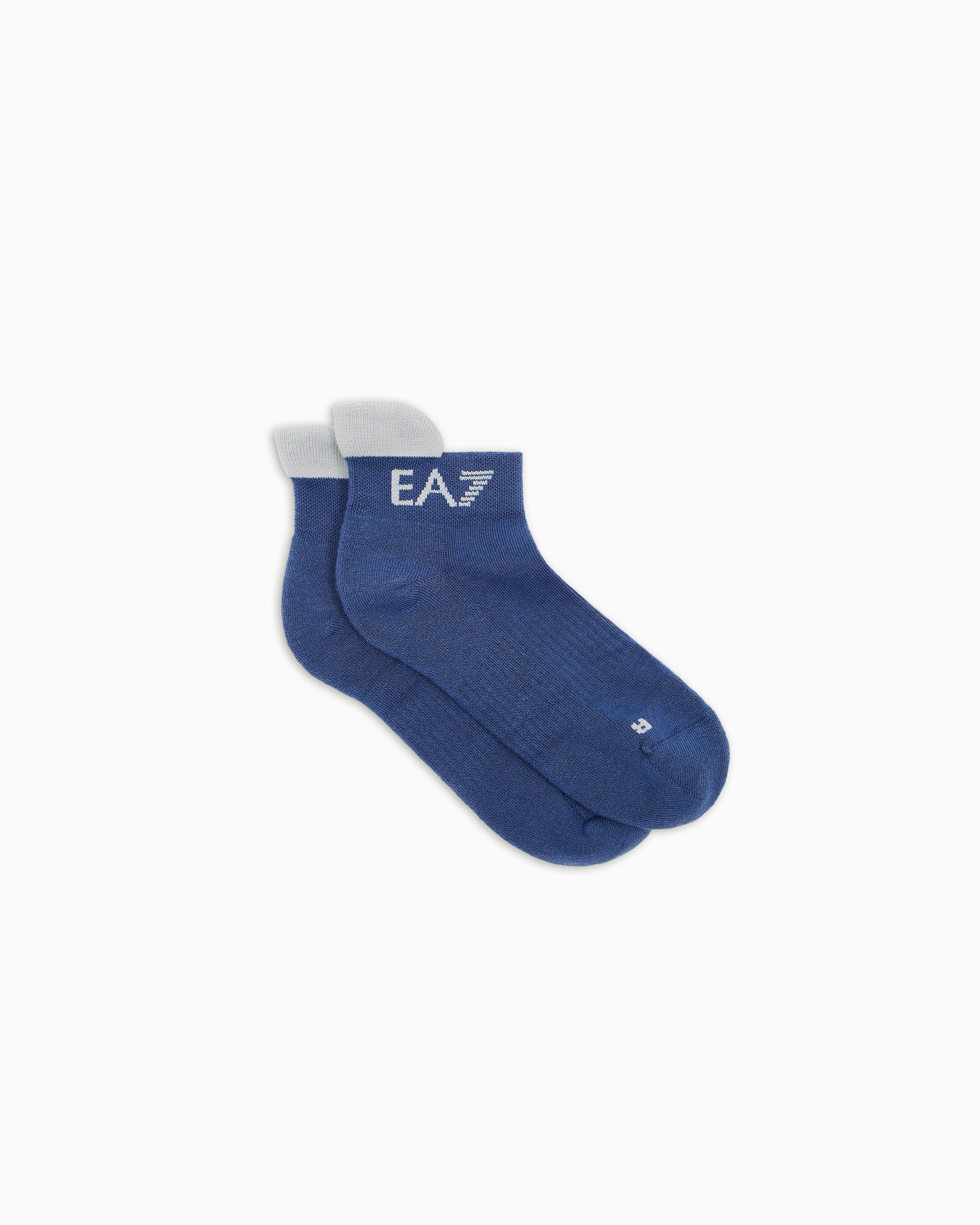 EA7 Tennis Pro cotton-blend ankle socks