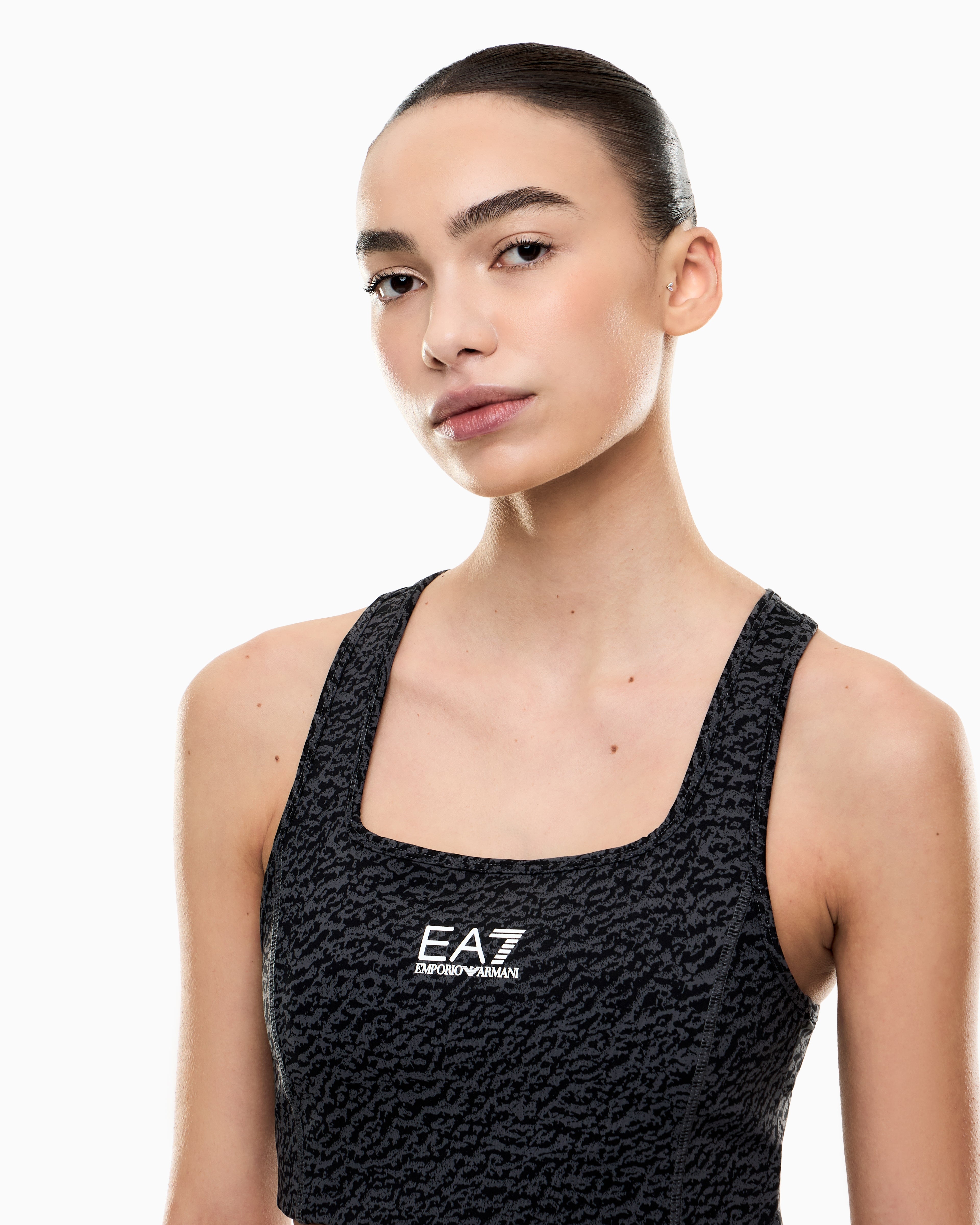 EA7 Sports bra in VIGOR7 technical fabric