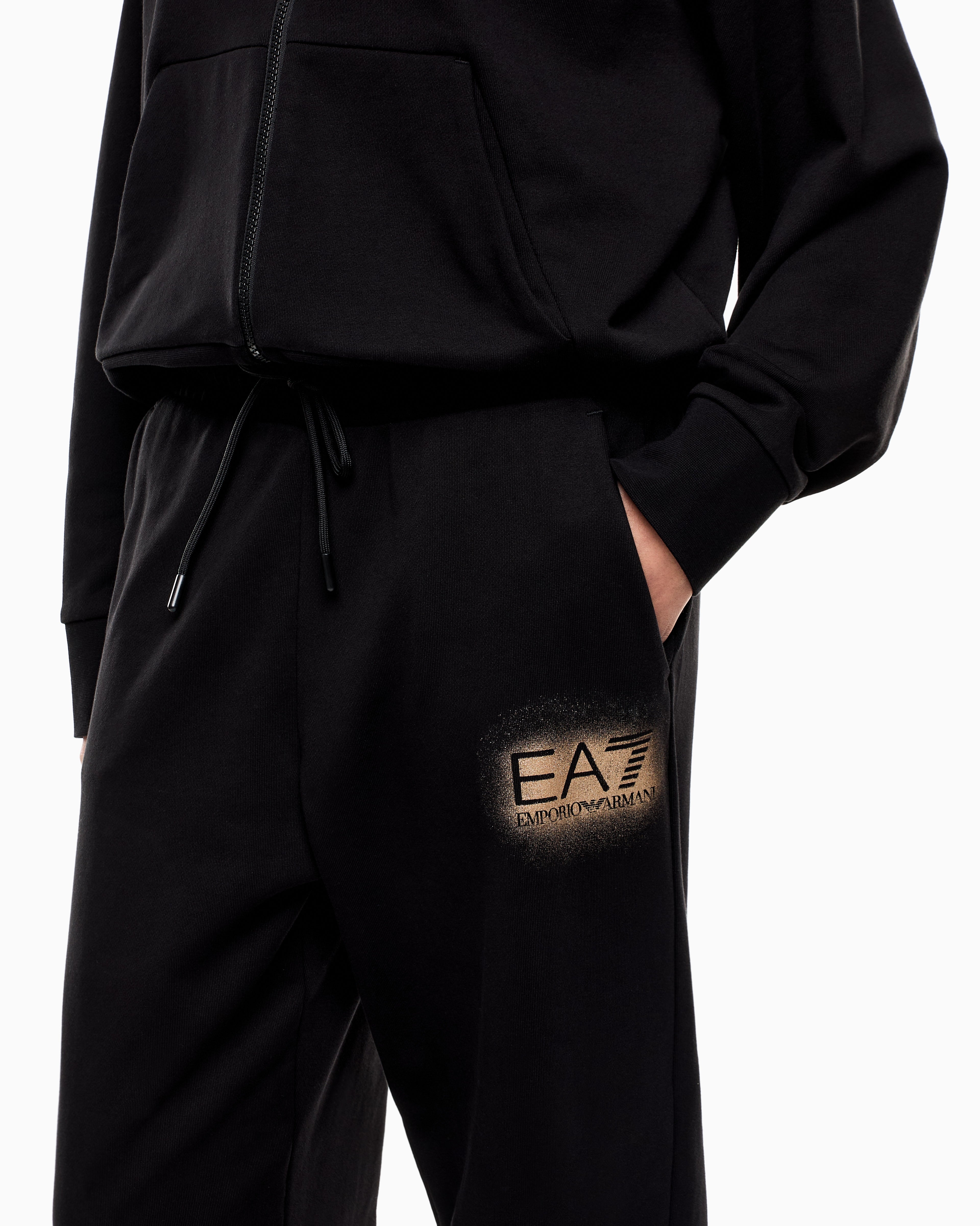 EA7 Cotton-blend Visibility tracksuit