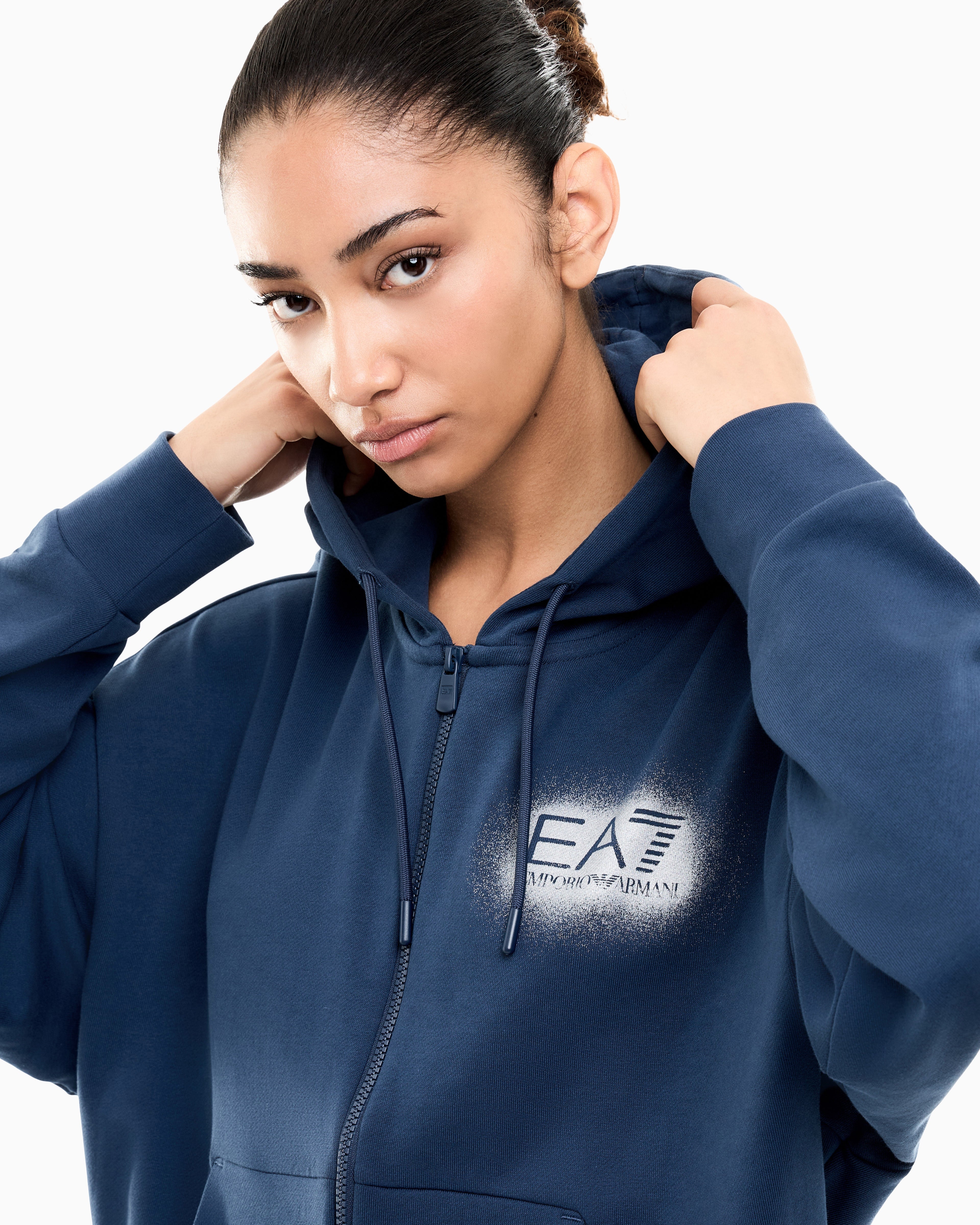 EA7 Cotton-blend Visibility tracksuit