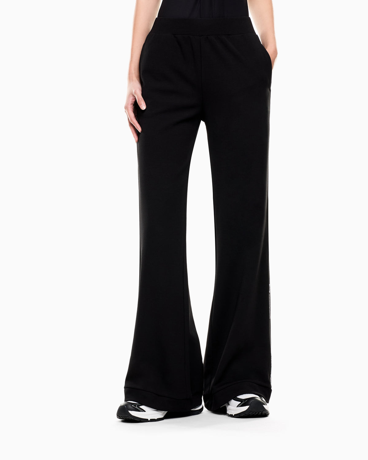 EA7 Logo Series stretch cotton-blend trousers