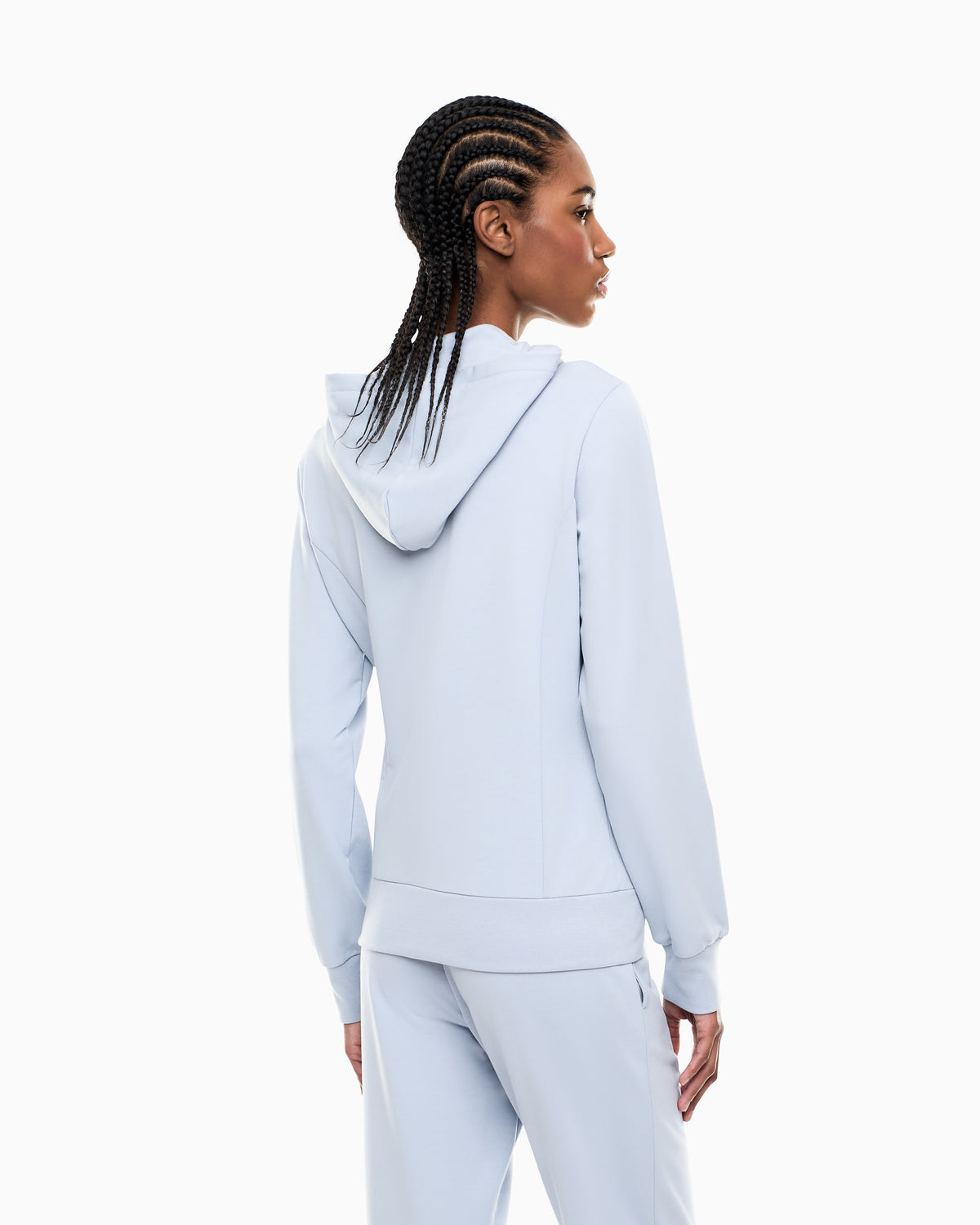 EA7 Evolution hooded sweatshirt in a stretch viscose-blend
