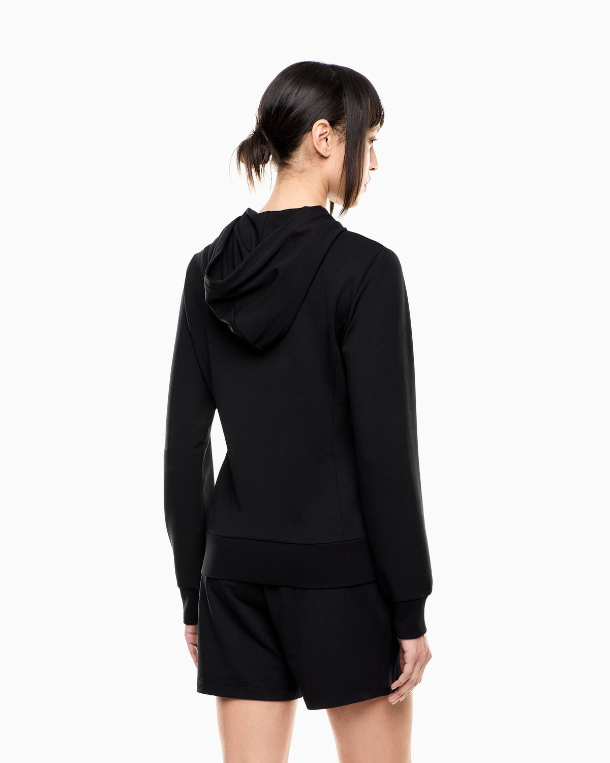 EA7 Evolution hooded sweatshirt in a stretch viscose-blend