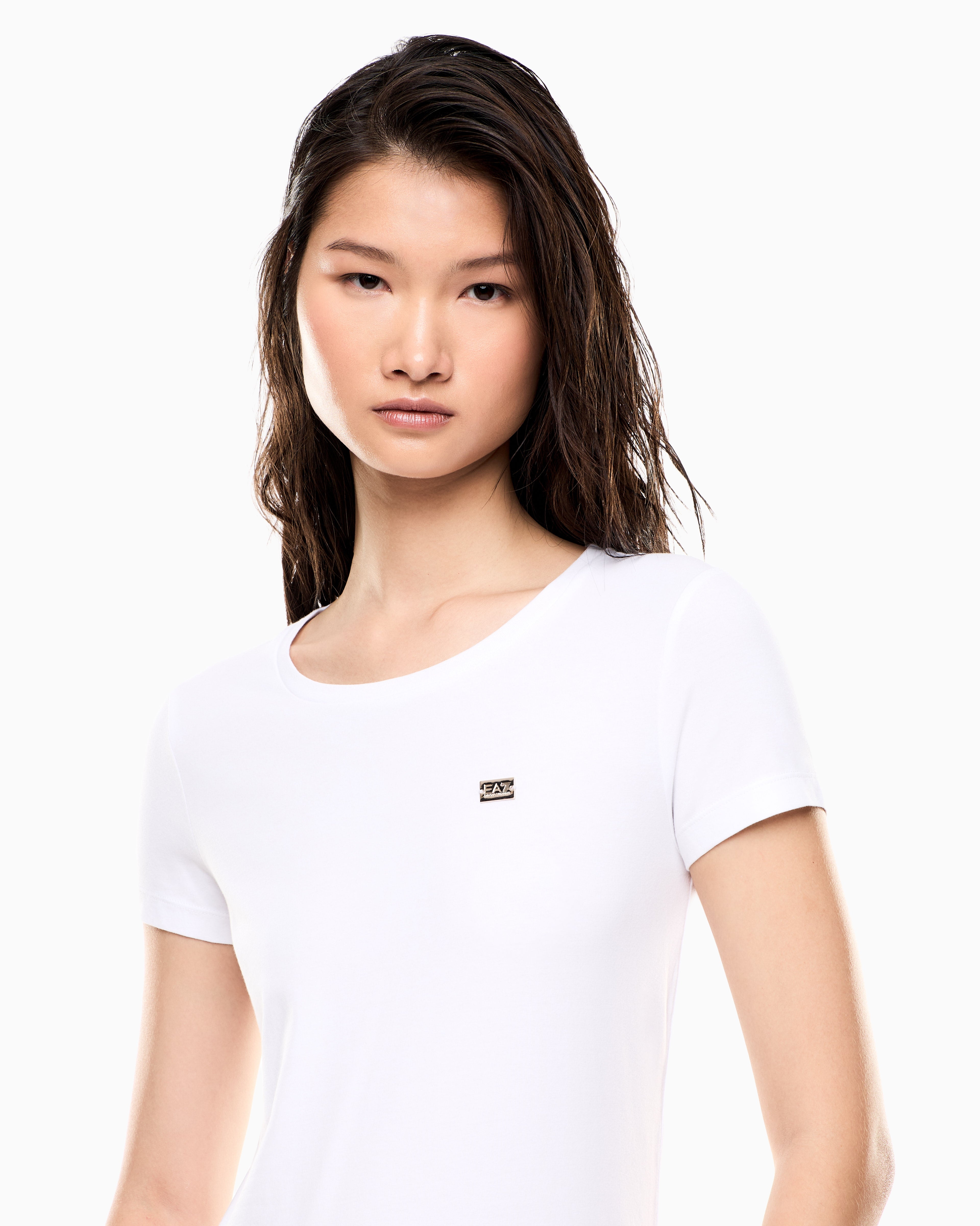 EA7 Slim fit T-shirt Core Lady in cotton jersey