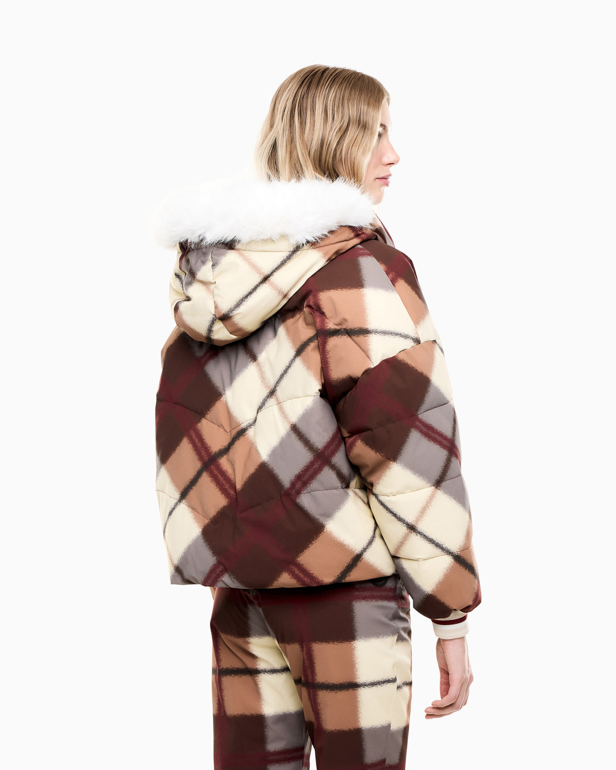 EA7 Ski jacket in PROTECTUM7 with ARDOR7 padding and all-over print