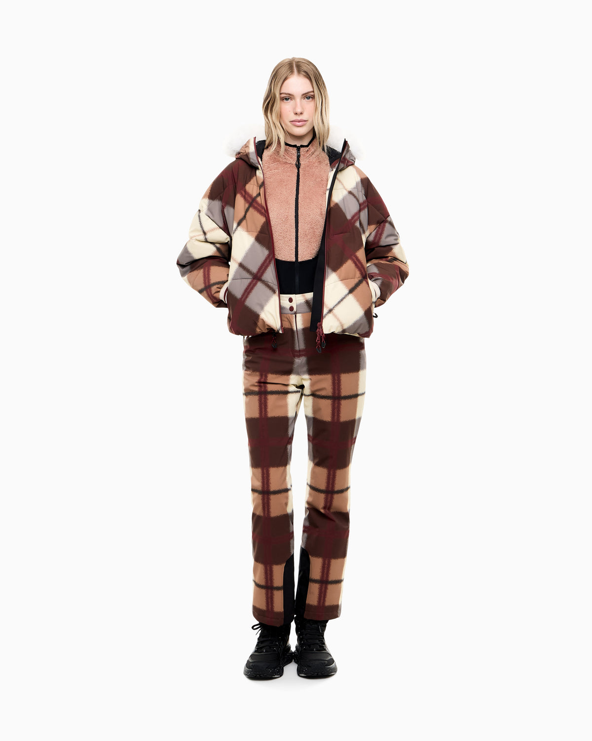 EA7 Ski jacket in PROTECTUM7 with ARDOR7 padding and all-over print