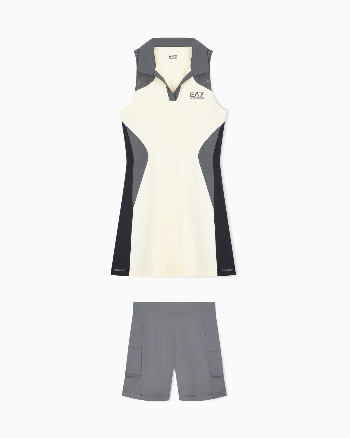 EA7 Polo pique dress Tennis Pro slim fit stretch jersey