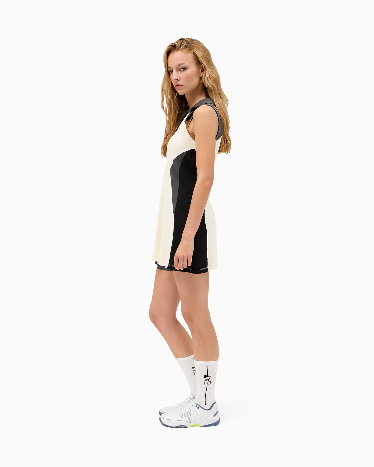 EA7 Polo pique dress Tennis Pro slim fit stretch jersey
