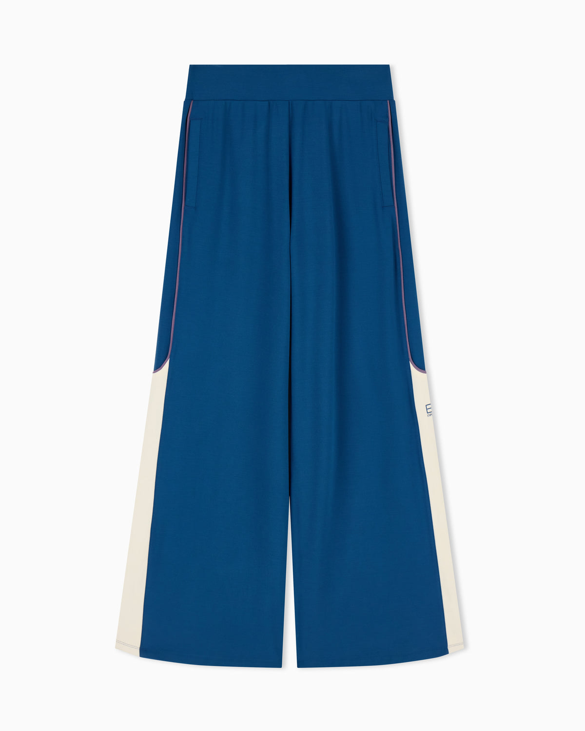 EA7 Oversized jersey trousers Sporting Club in stretch viscose