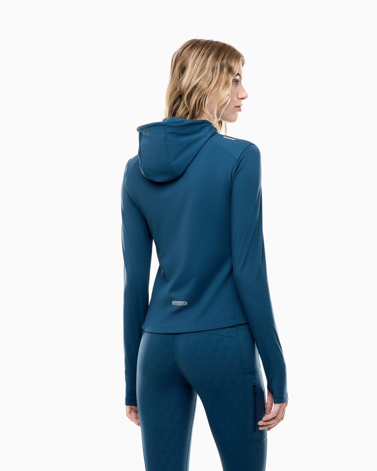 EA7 Slim-fit full-zip hoodie Ventus7 in technical fabric