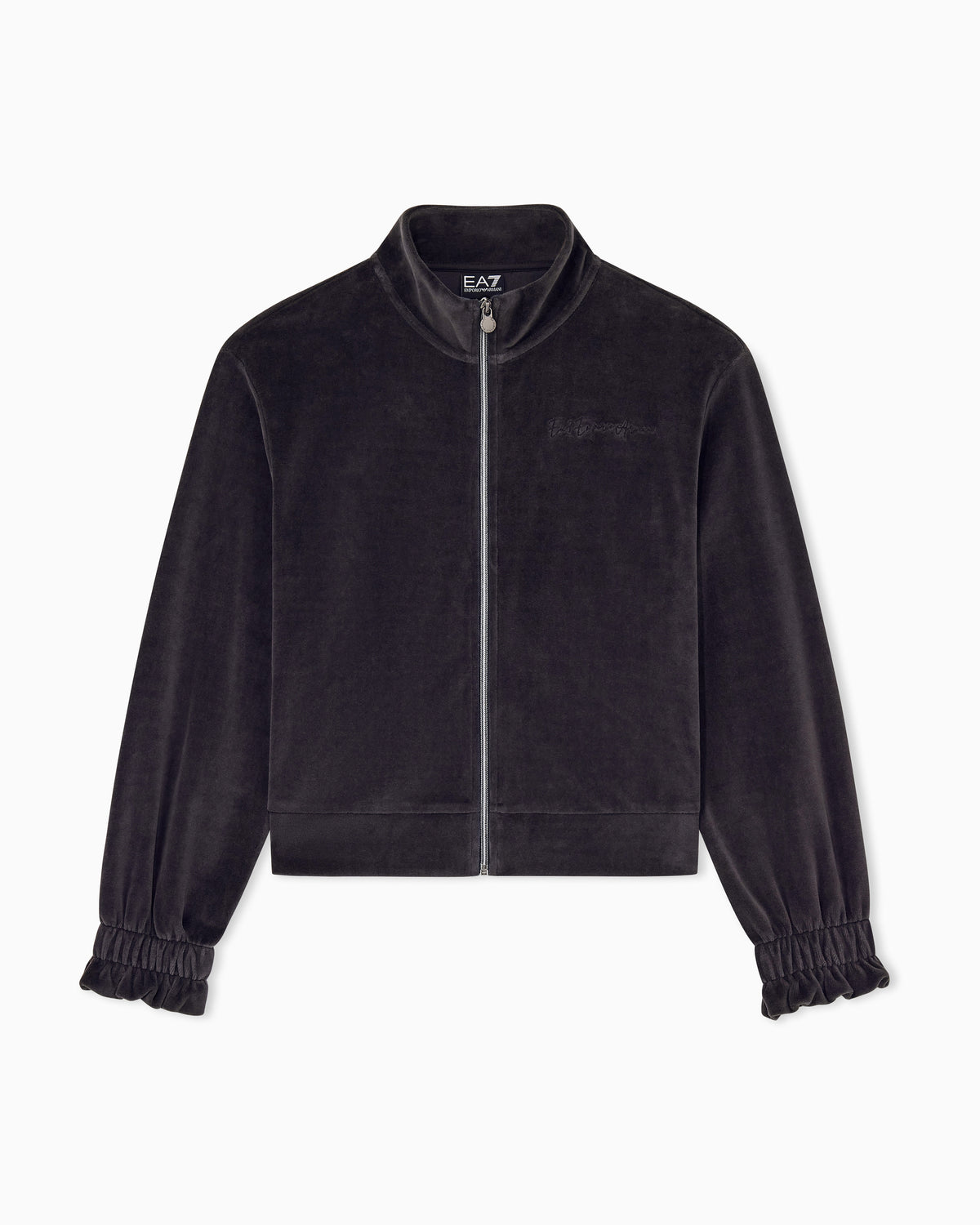 EA7 sweatshirt athletic velour regular fit jersey