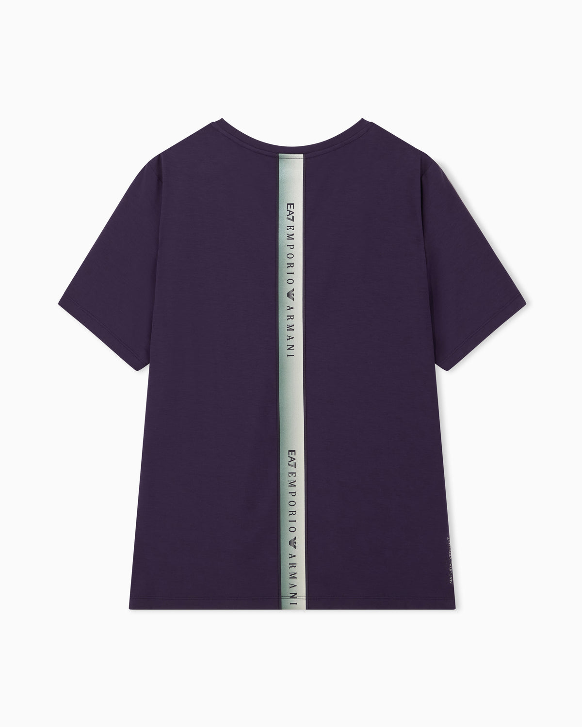 EA7 Regular fit T-shirt Natural Ventus 7 in viscose blend