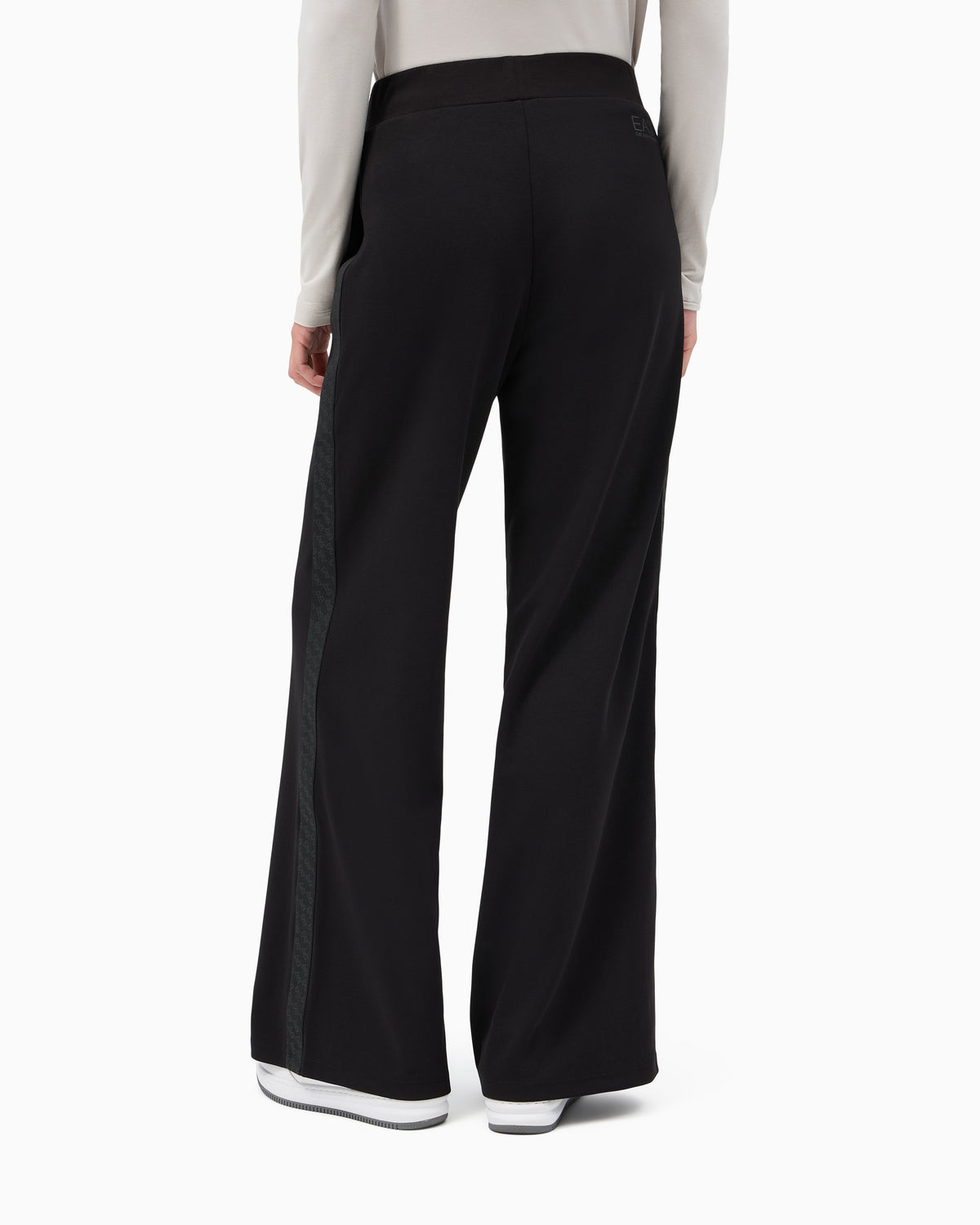 EA7 Oversized pants Logo Series in stretch cotton and modal