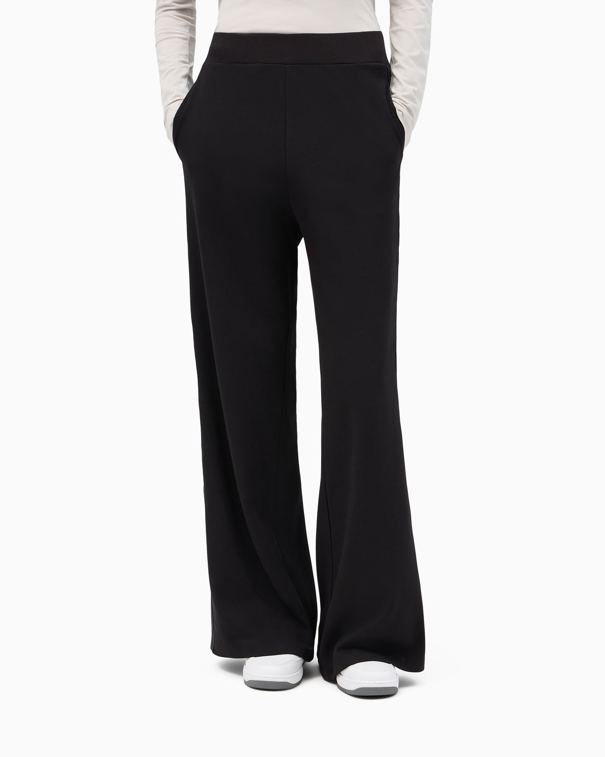 EA7 Oversized pants Logo Series in stretch cotton and modal
