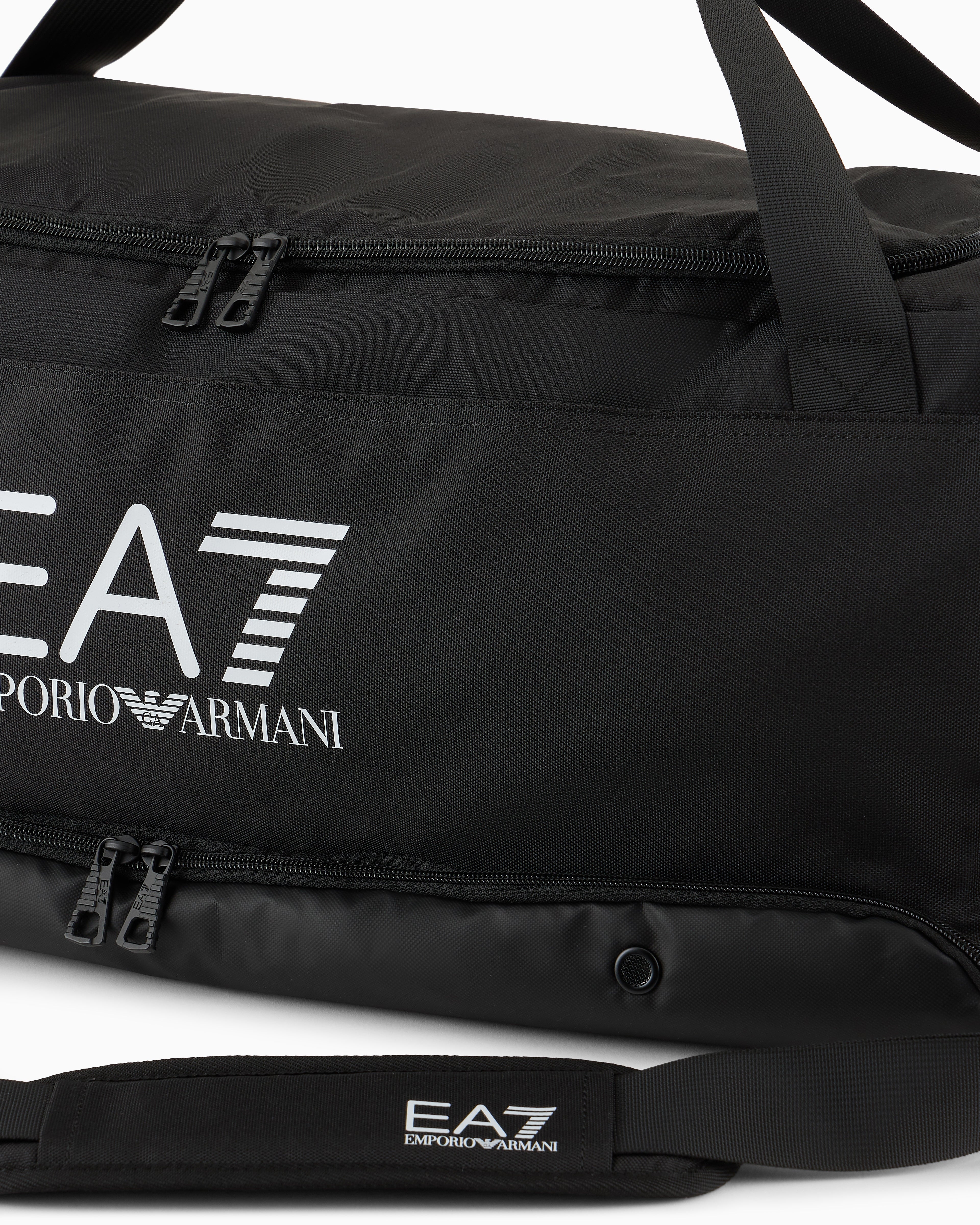 EA7 Duffel bag in technical fabric with a shoe pocket Ls