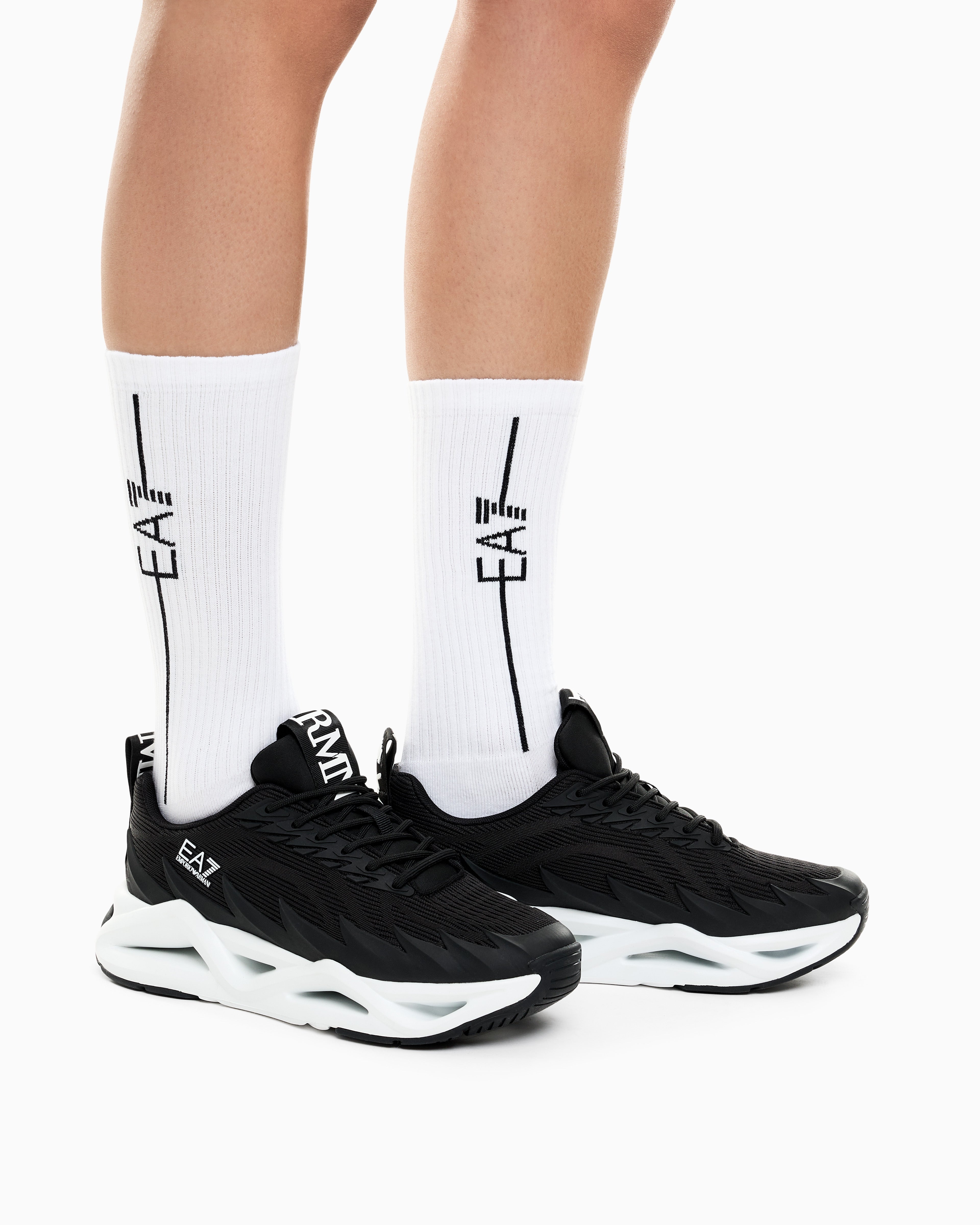 Ea7 Sneaker Infinity Venom With Rubber Sole Black