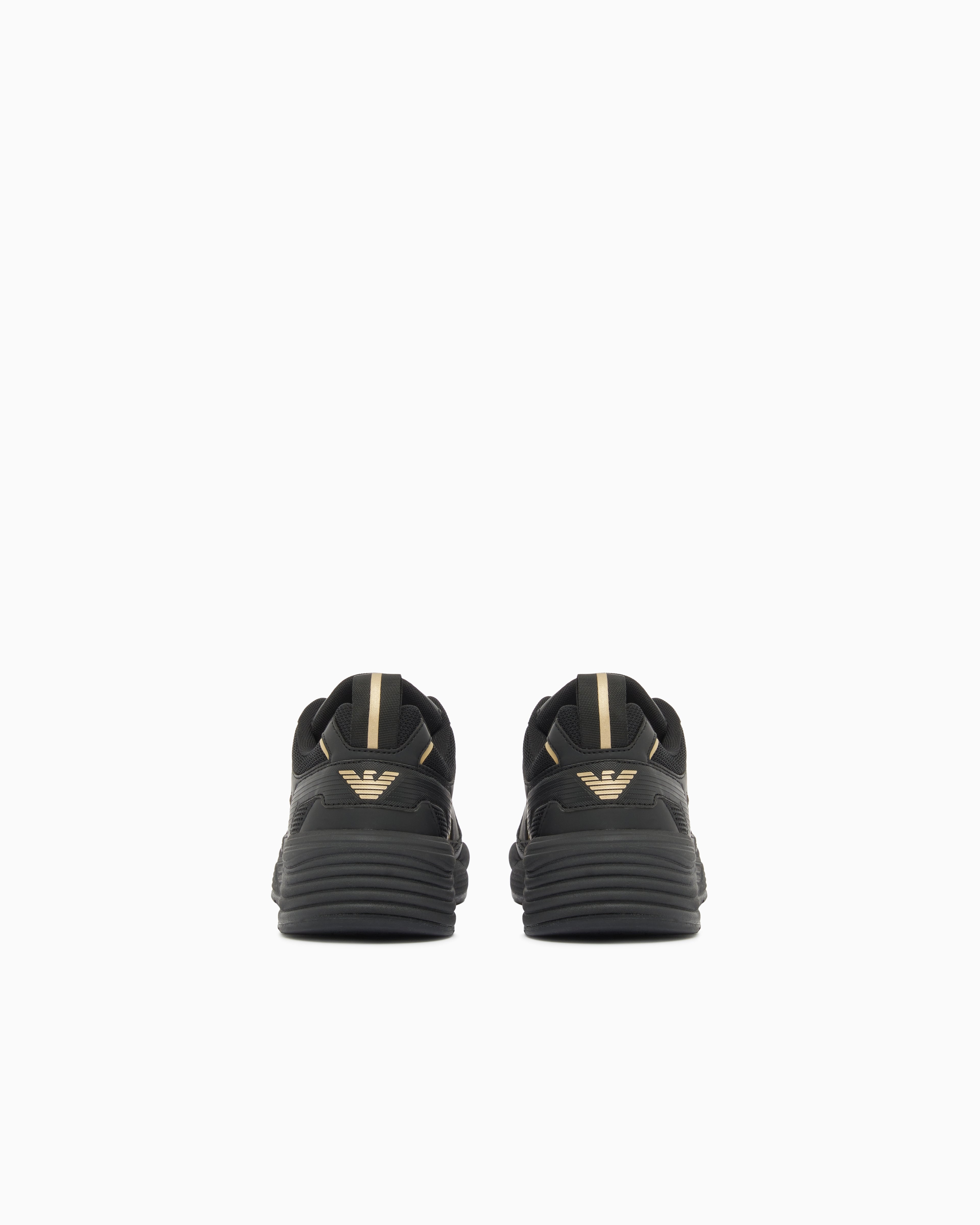 Ea7 Sneakers Ace Runner New With Rubber Soles Black