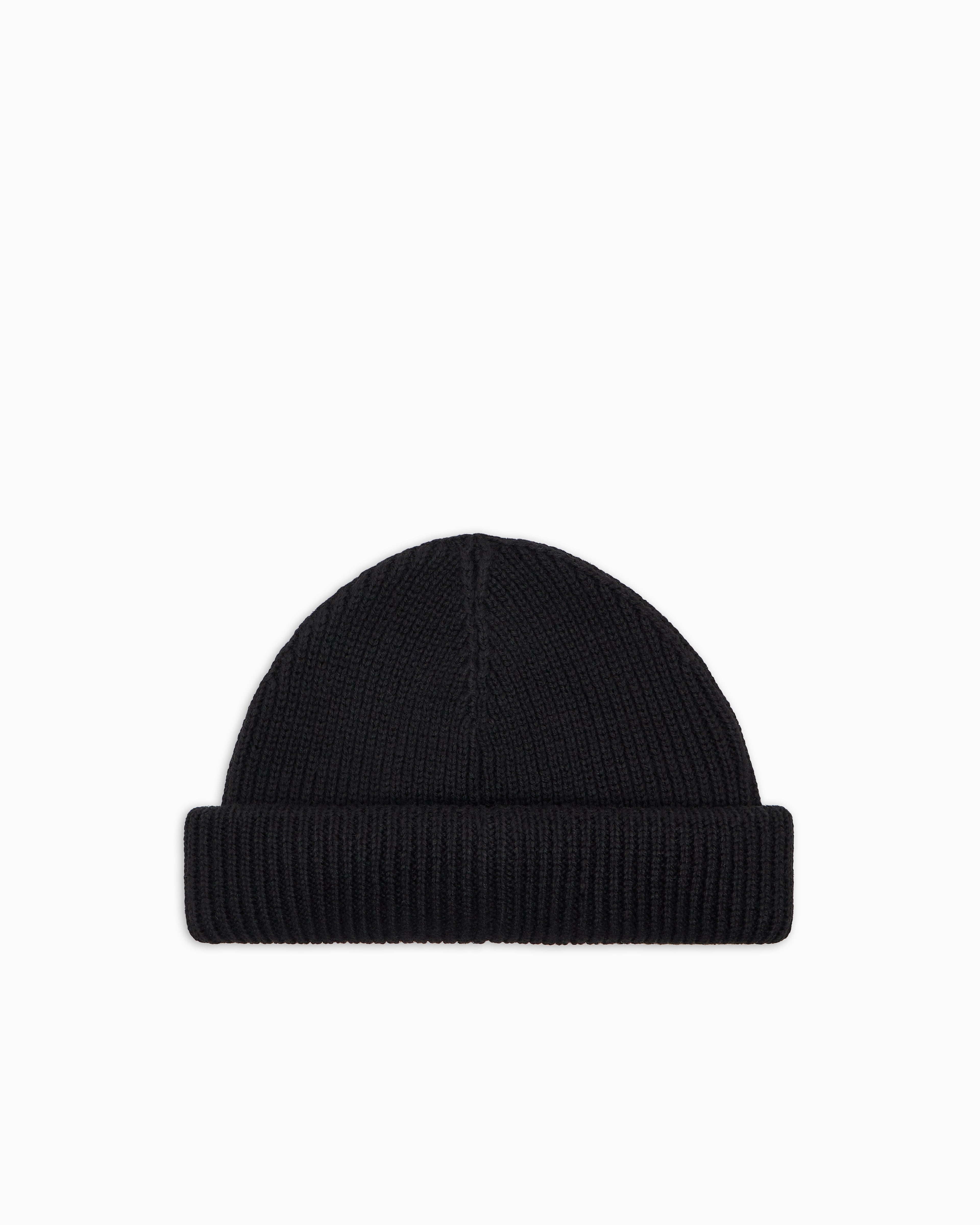 EA7 Wool-blend fisherman beanie