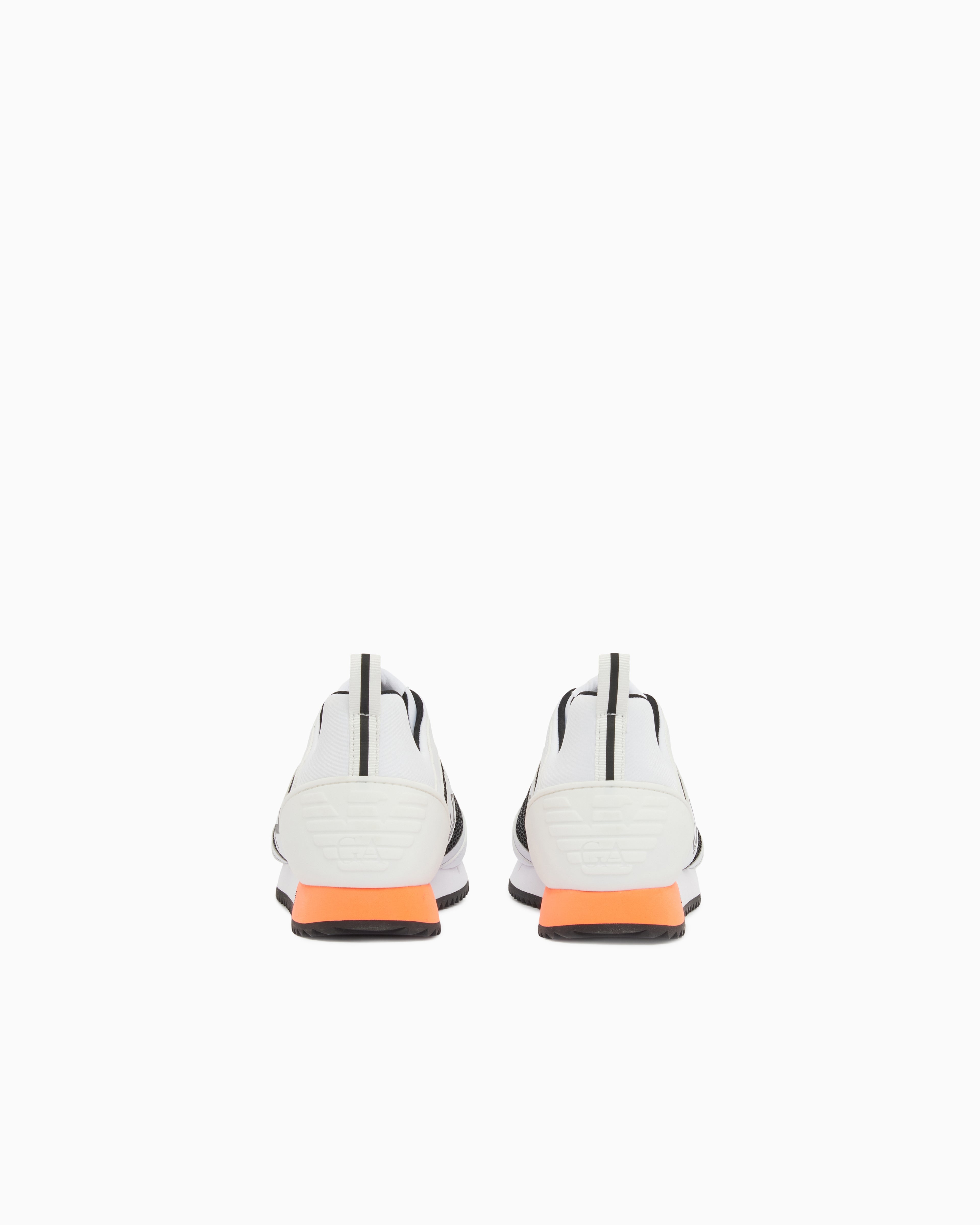 Ea7 Black And White Laces Sneakers Multicolored