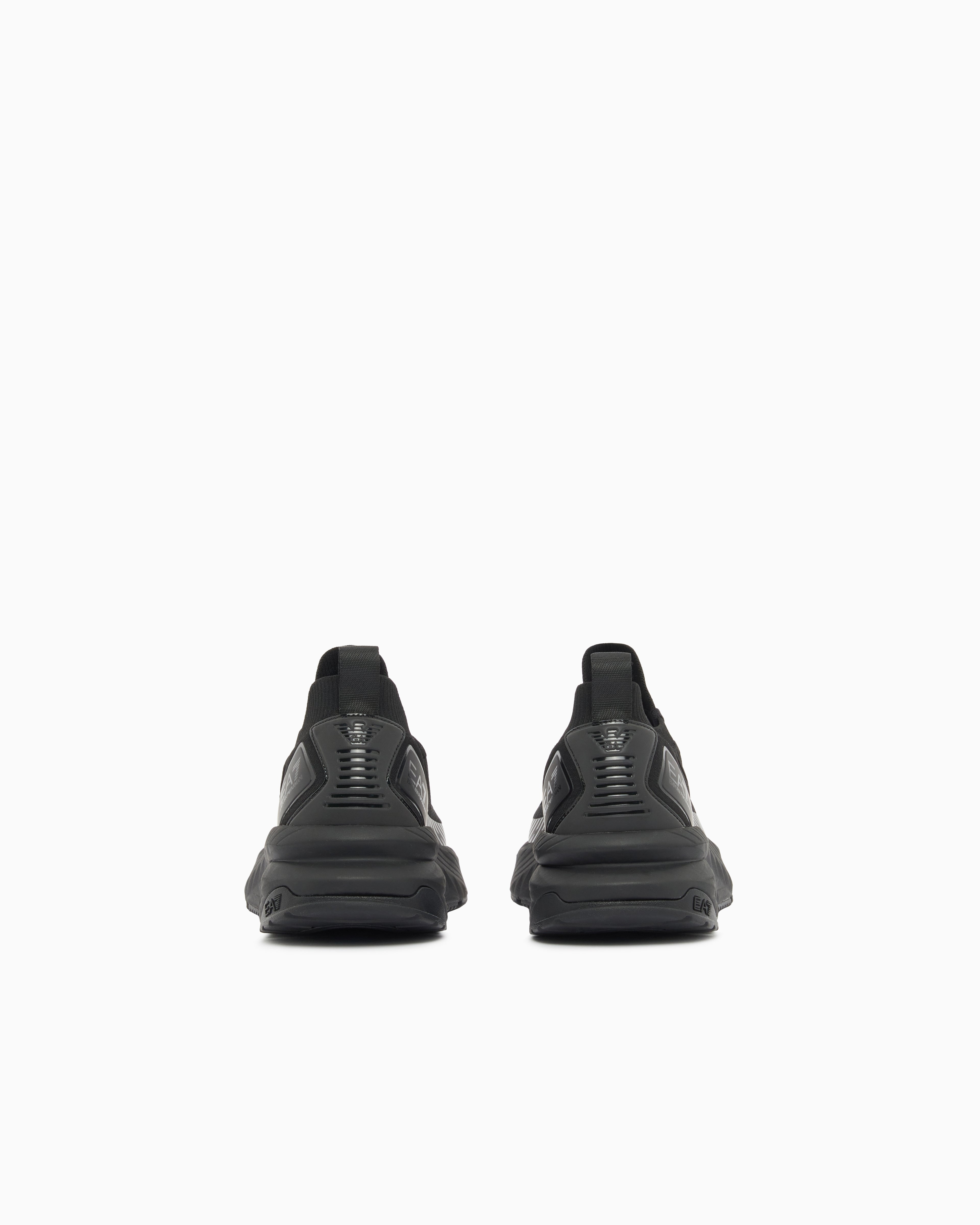 Ea7 Crusher Sonic Knit Sneakers Black