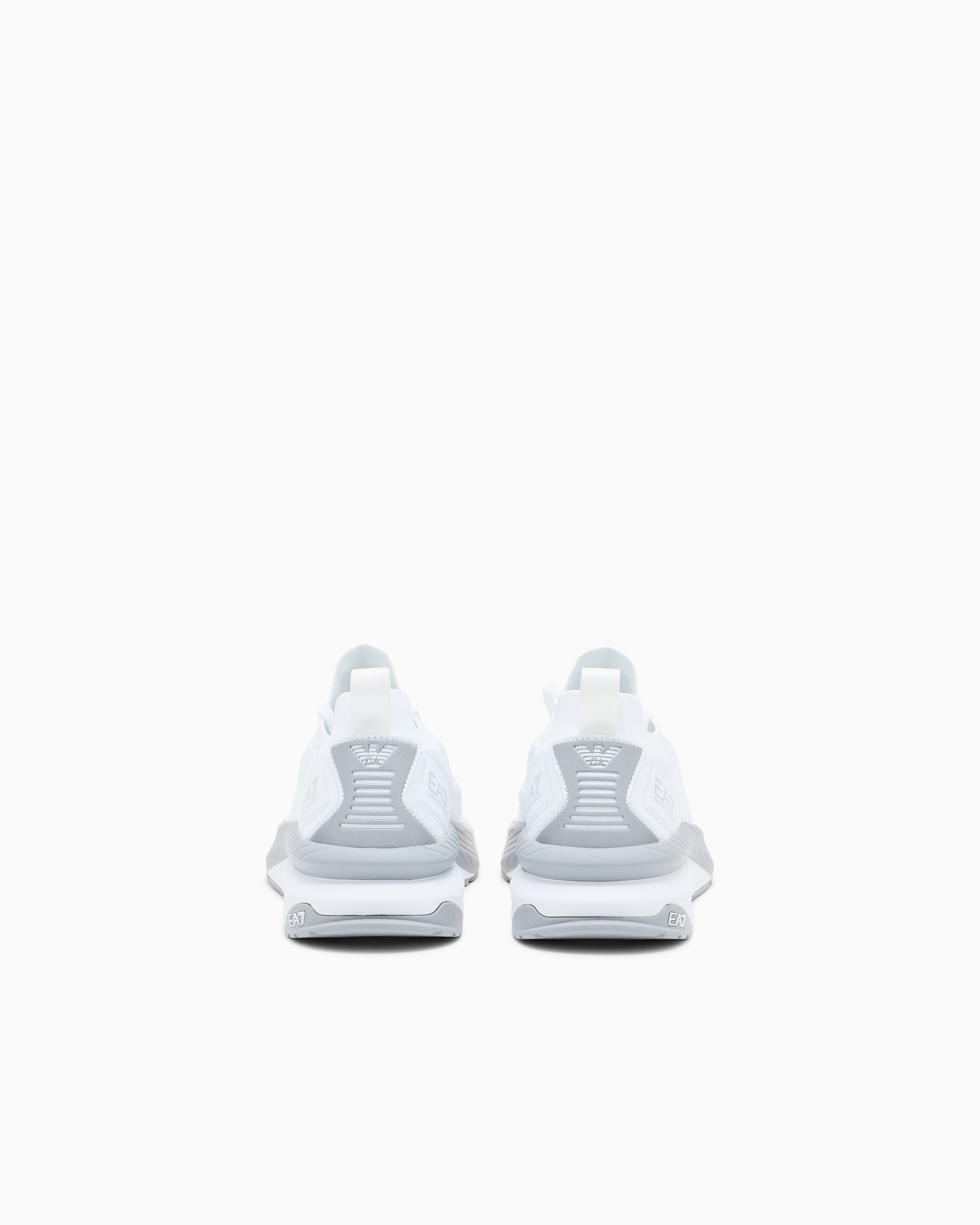 Ea7 Crusher Sonic Knit Sneakers White