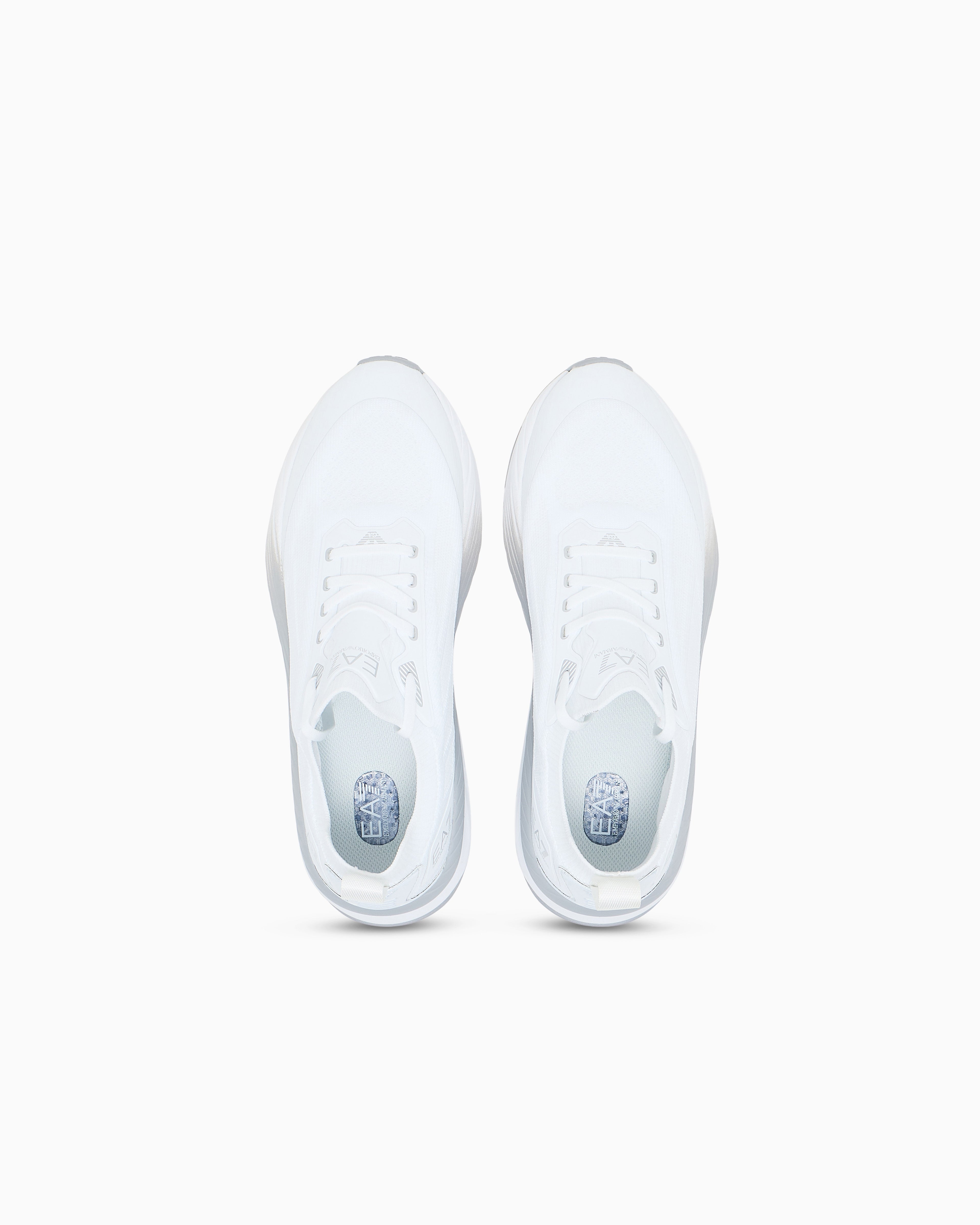 Ea7 Crusher Sonic Knit Sneakers White