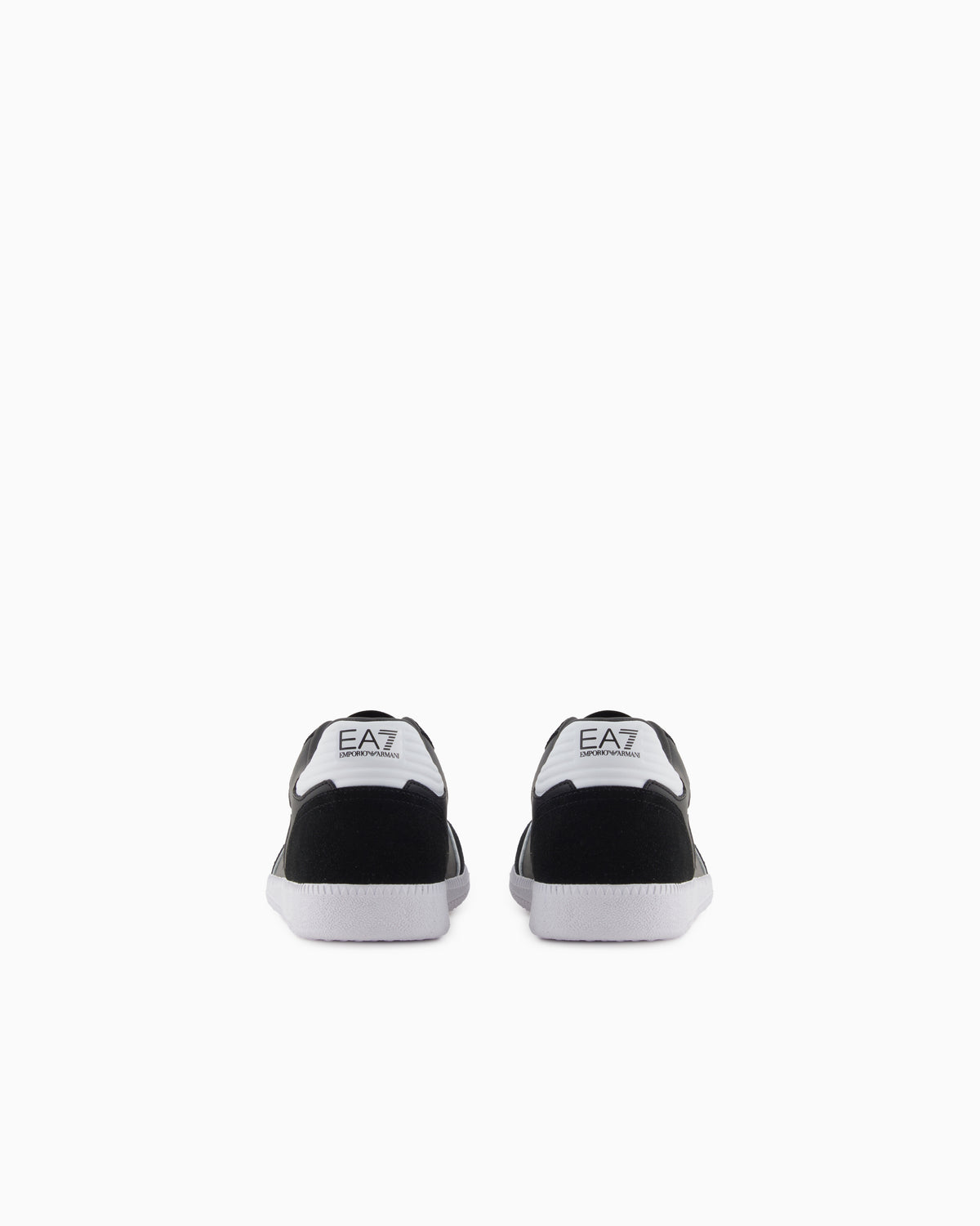 Ea7 High-Top Sneaker In Leather And Suede New Heritage Eagle Black
