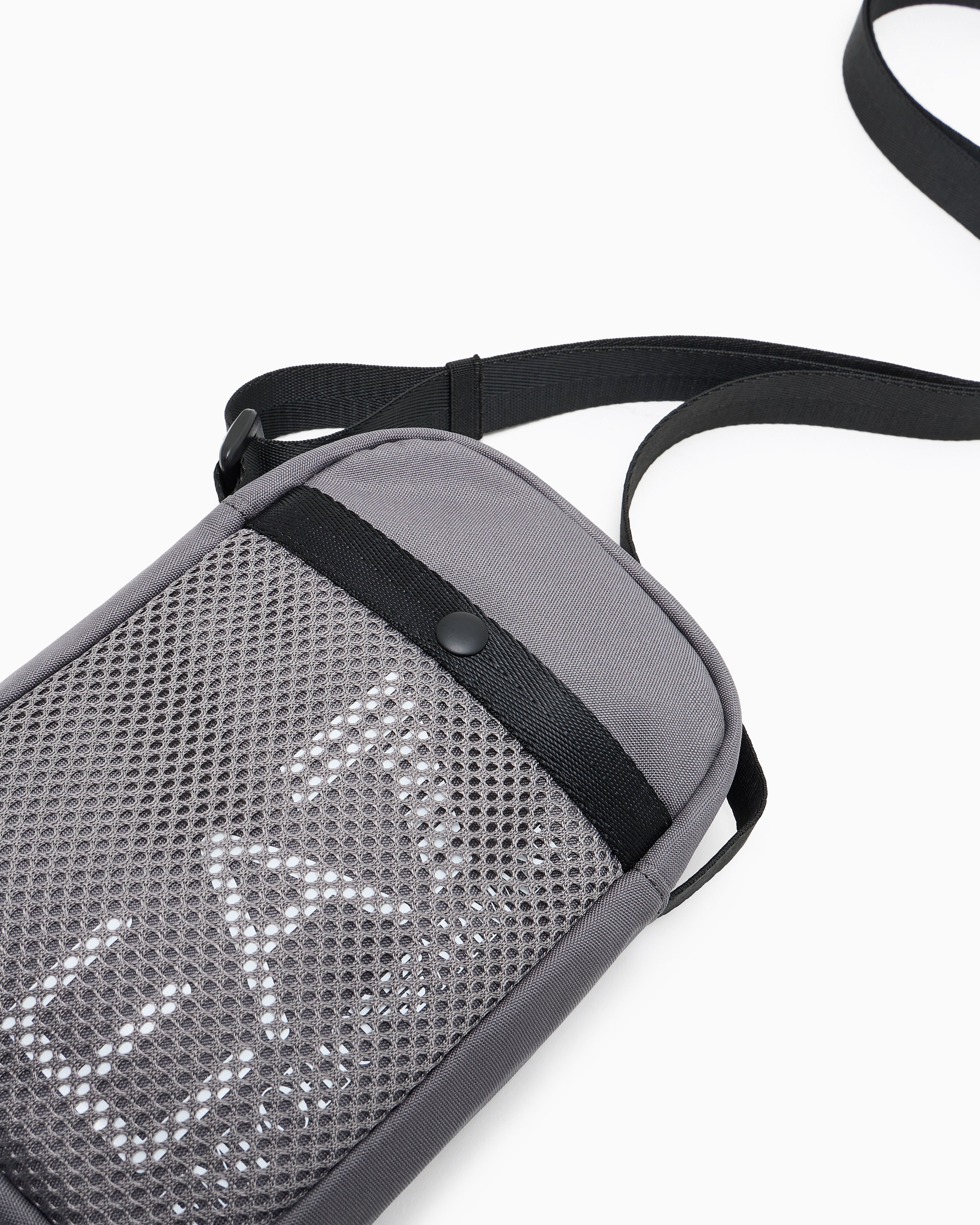 EA7 Shoulder bag in technical fabric with printed logo