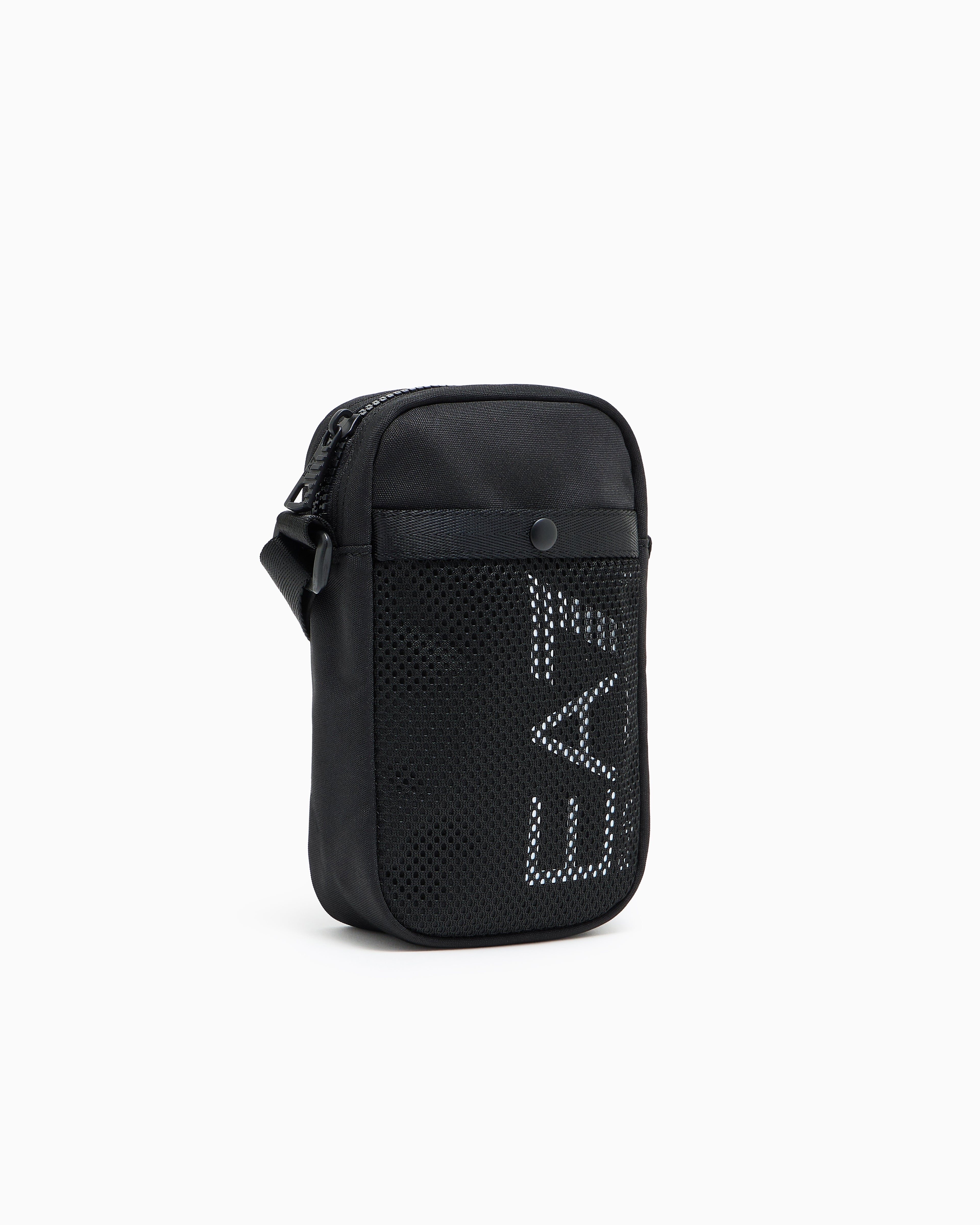 EA7 Shoulder bag in technical fabric with printed logo