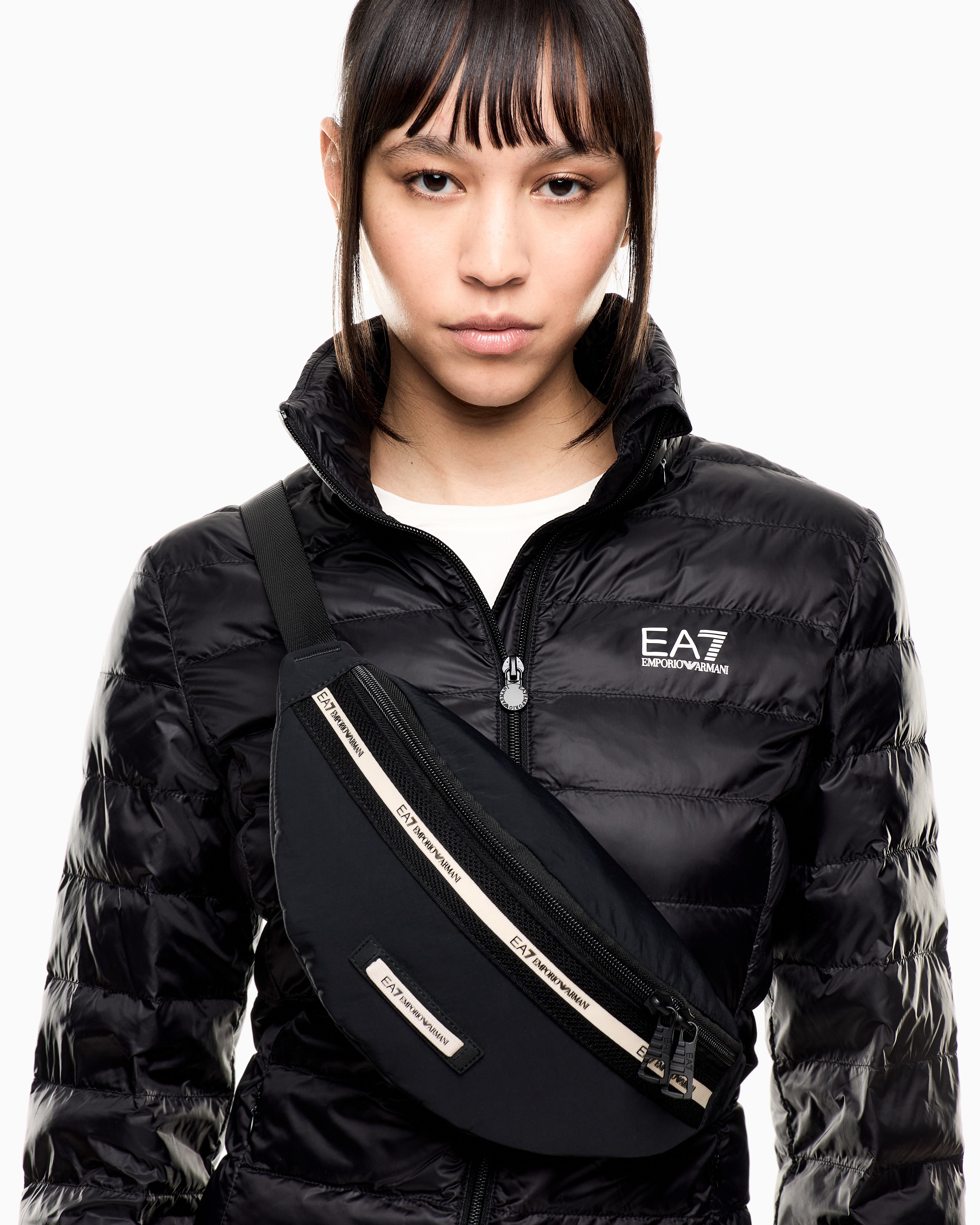 EA7 Logo Series nylon belt bag