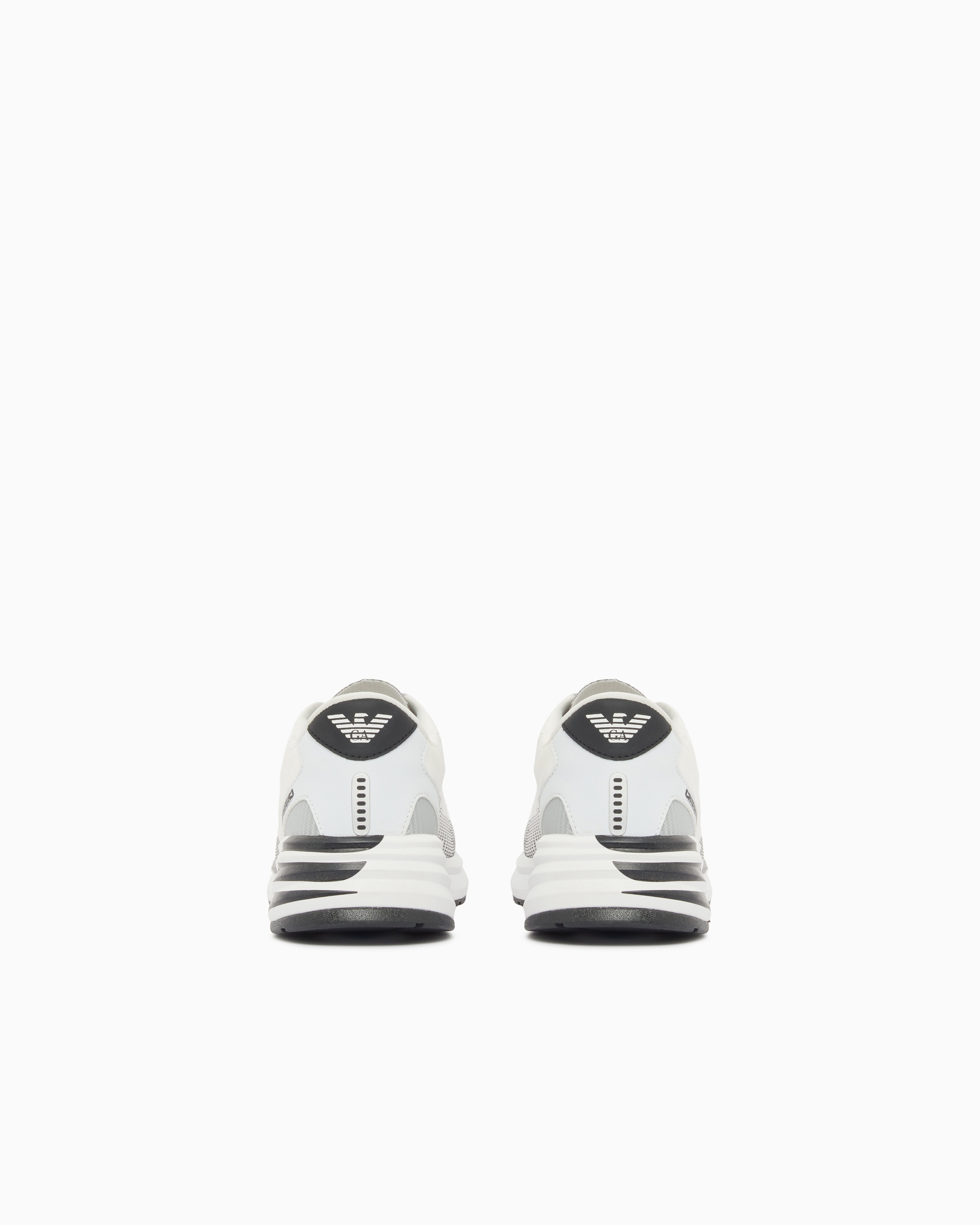 Ea7 Sneakers Crusher Distance In Mesh With Reflective Details White
