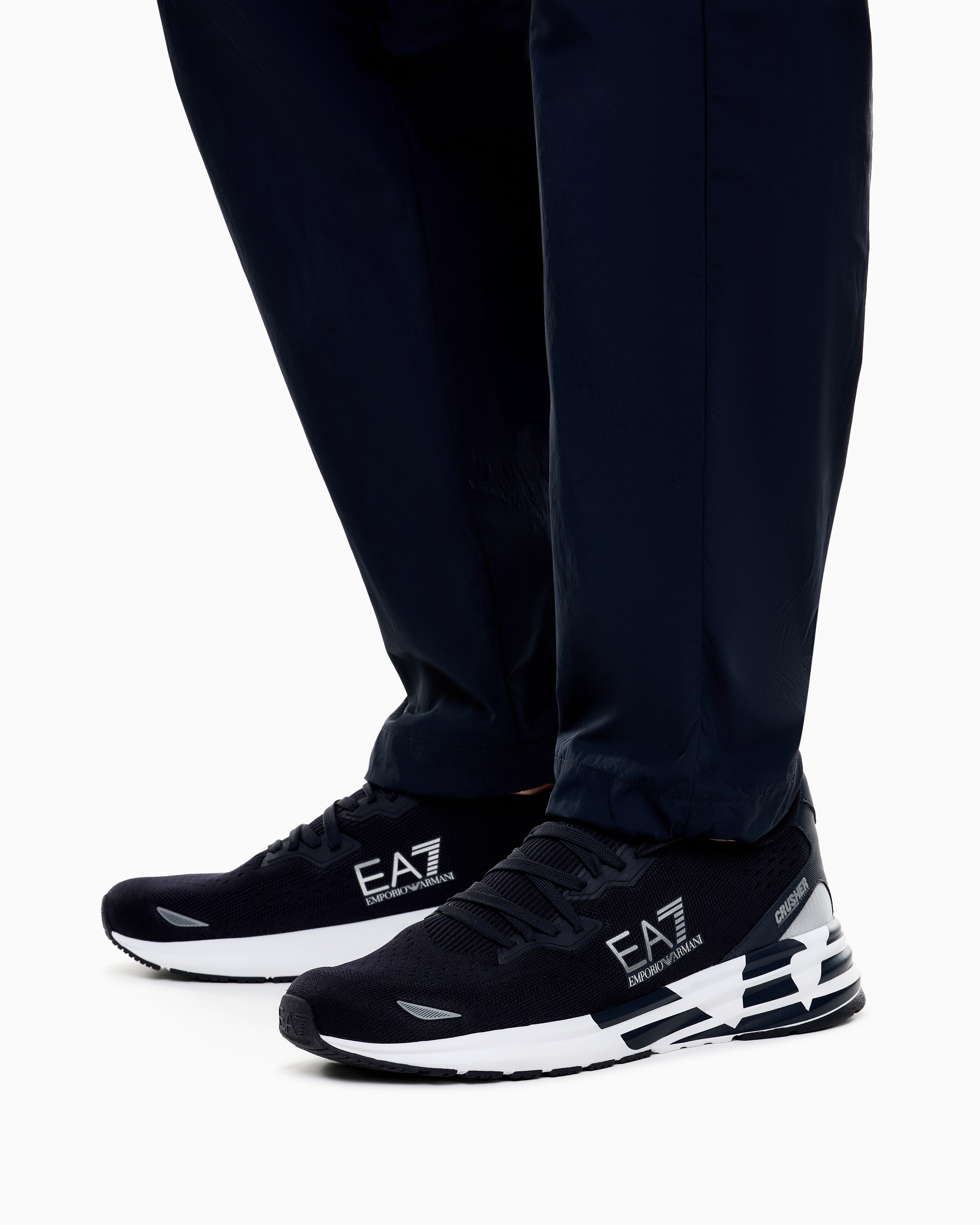 Ea7 Crusher Distance Knit 2.0 Sneakers Blue