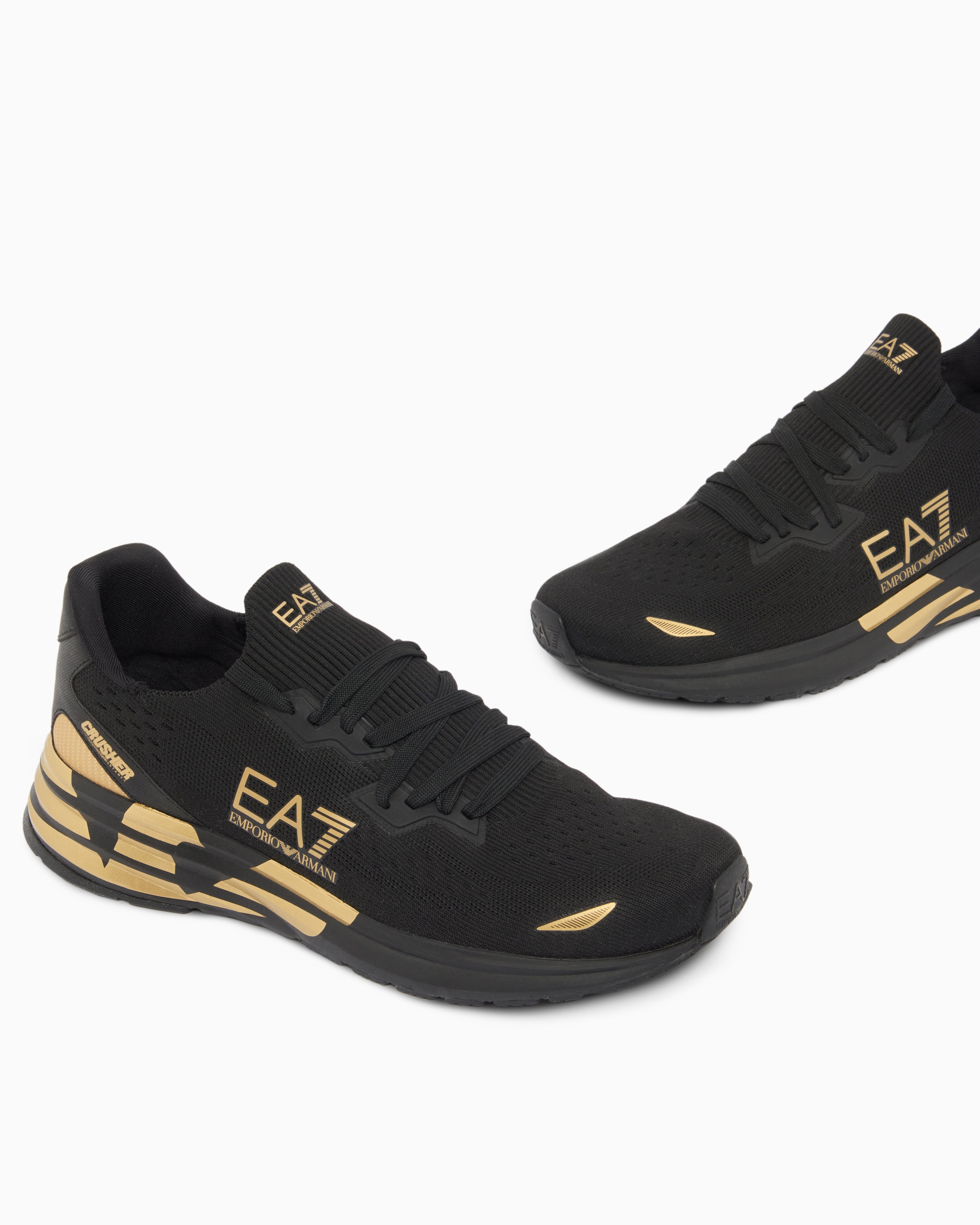 Ea7 Crusher Distance Knit 2.0 Sneakers Black