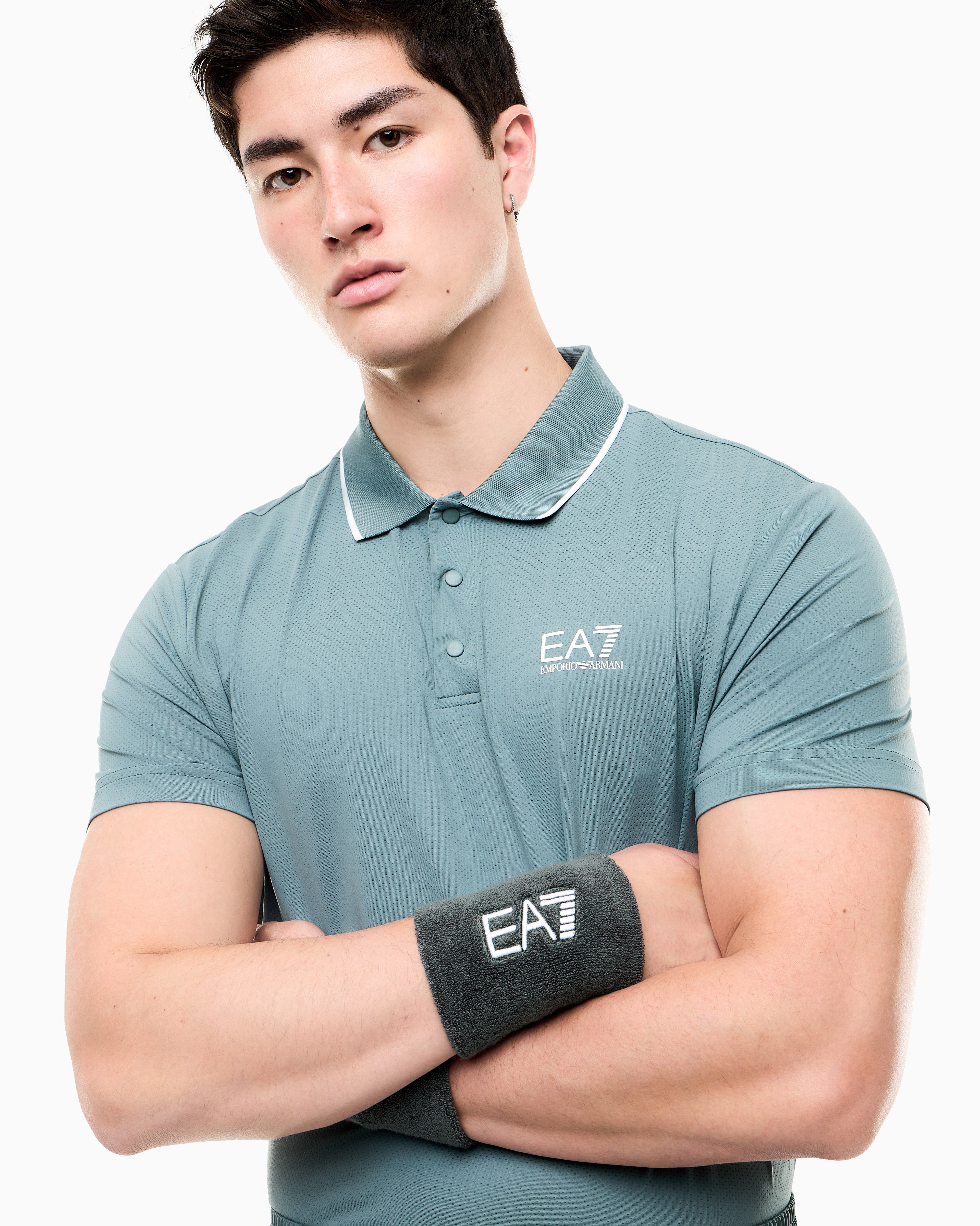 EA7 Wristband Tennis Pro in cotton and elastane