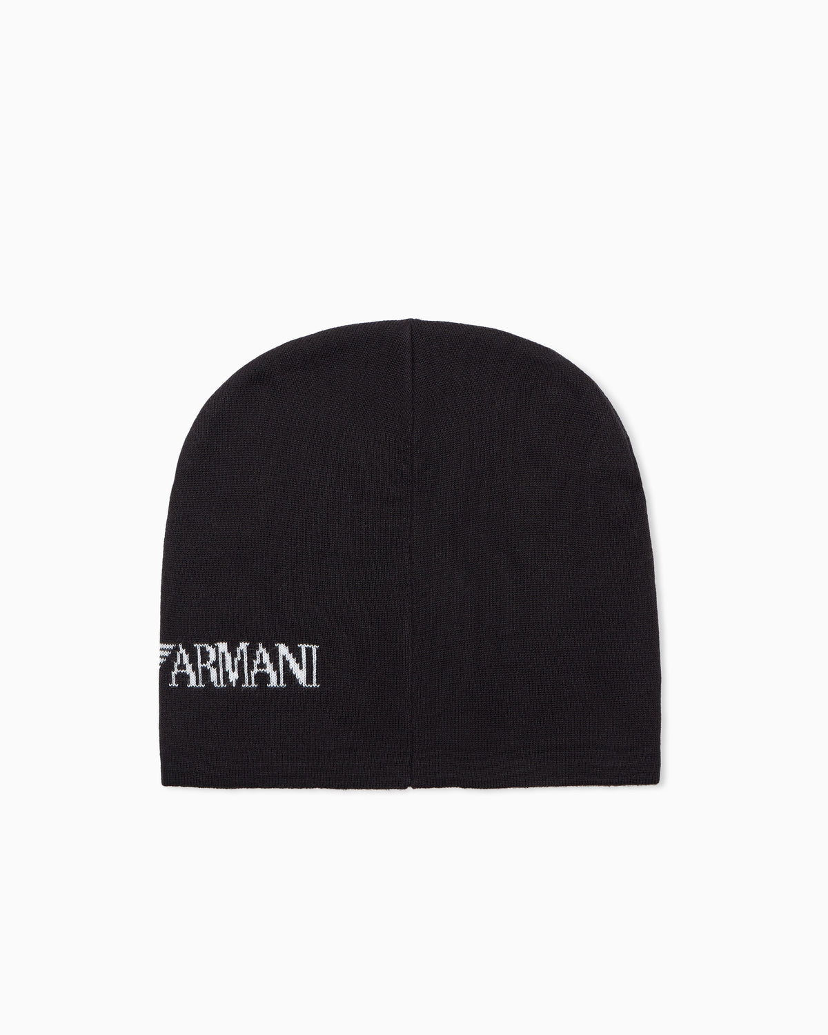 EA7 Knitted beanie hat with logo
