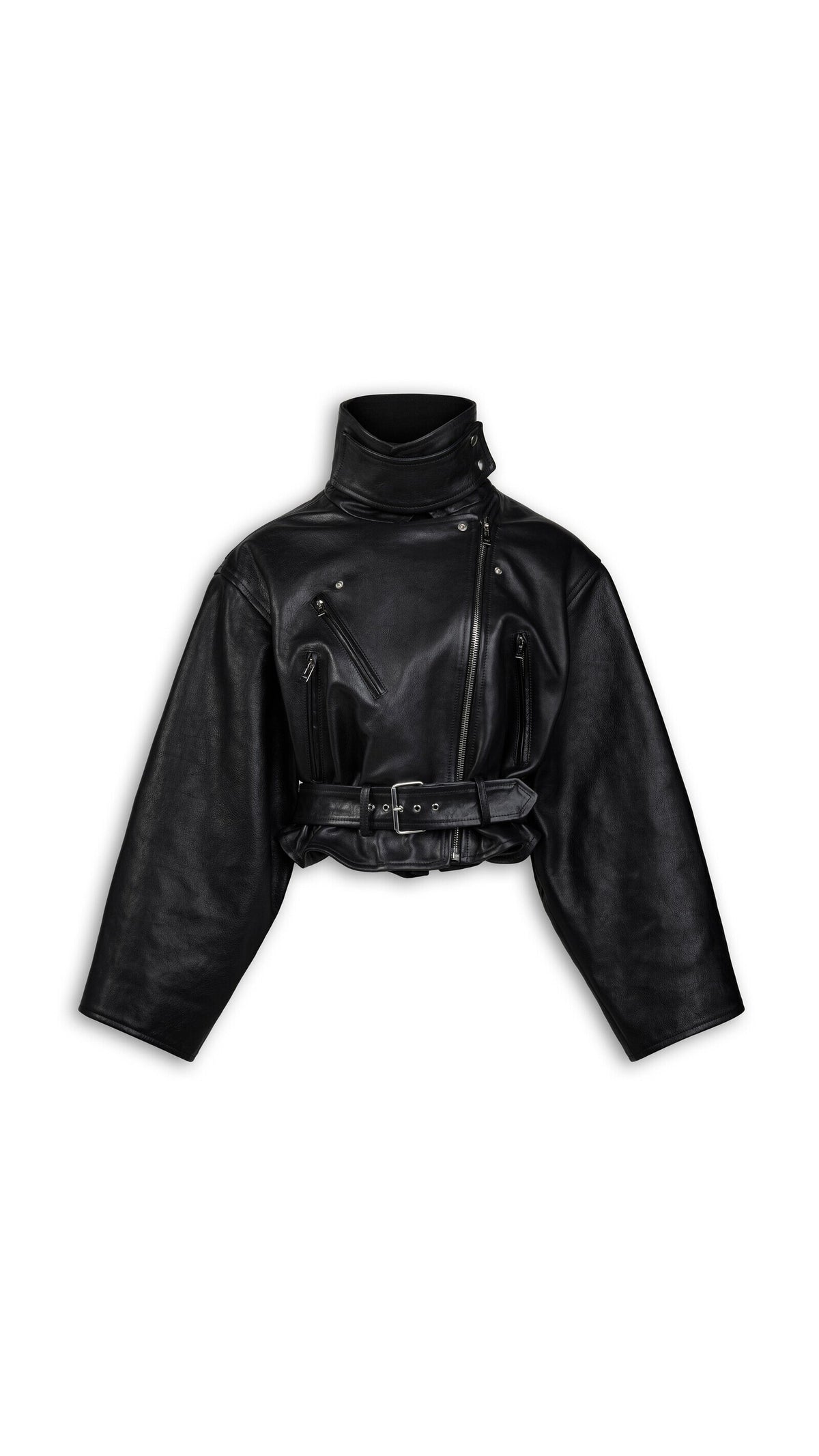 Alaïa Layered Leather Biker Jacket