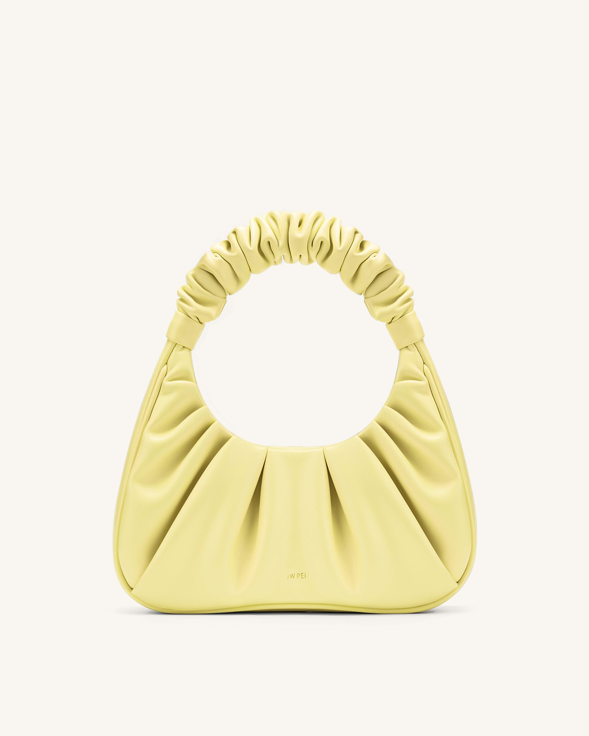 Jw Pei Gabbi Ruched Hobo Handbag Light Yellow