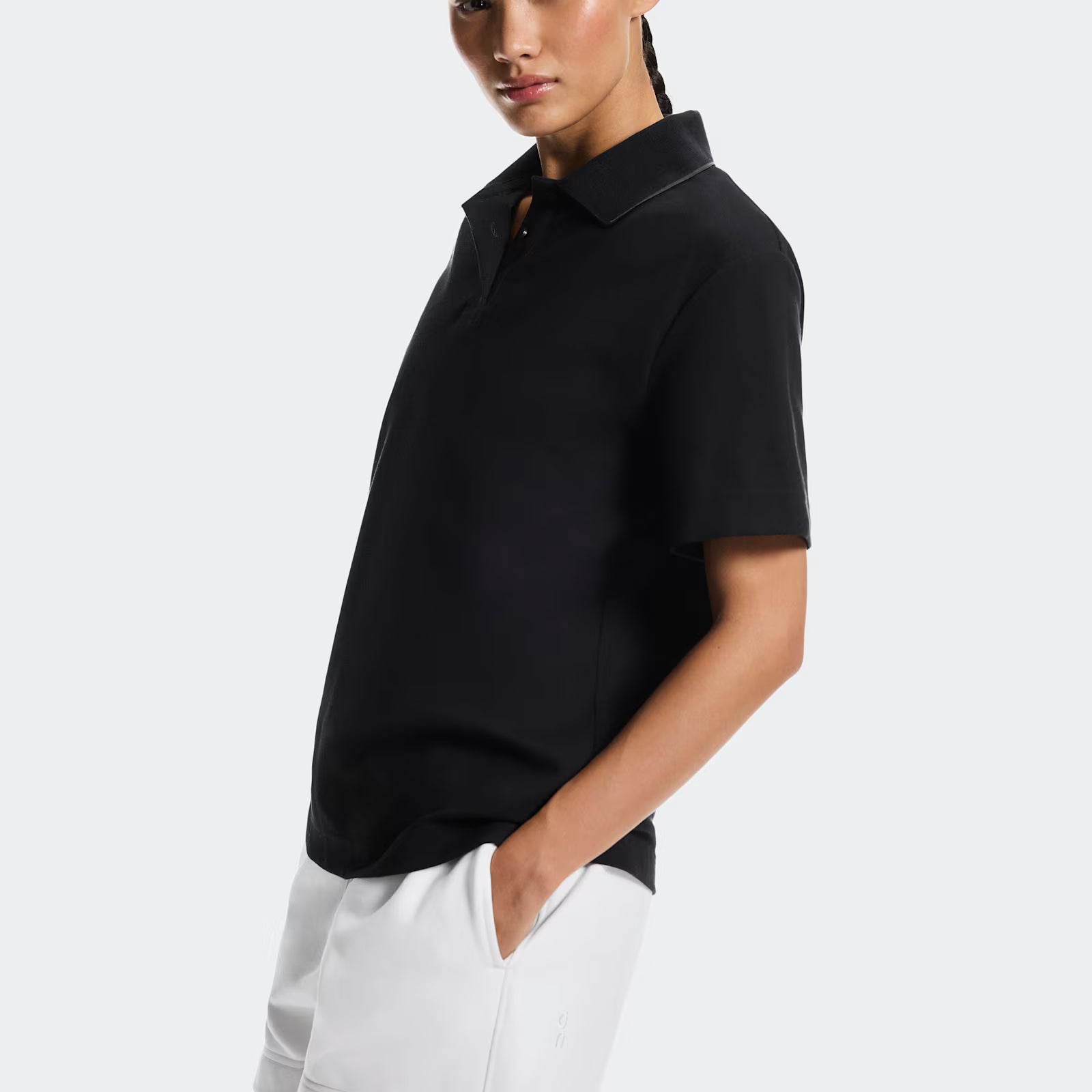 On Courtside Polo Black | Eclipse (Women'S)