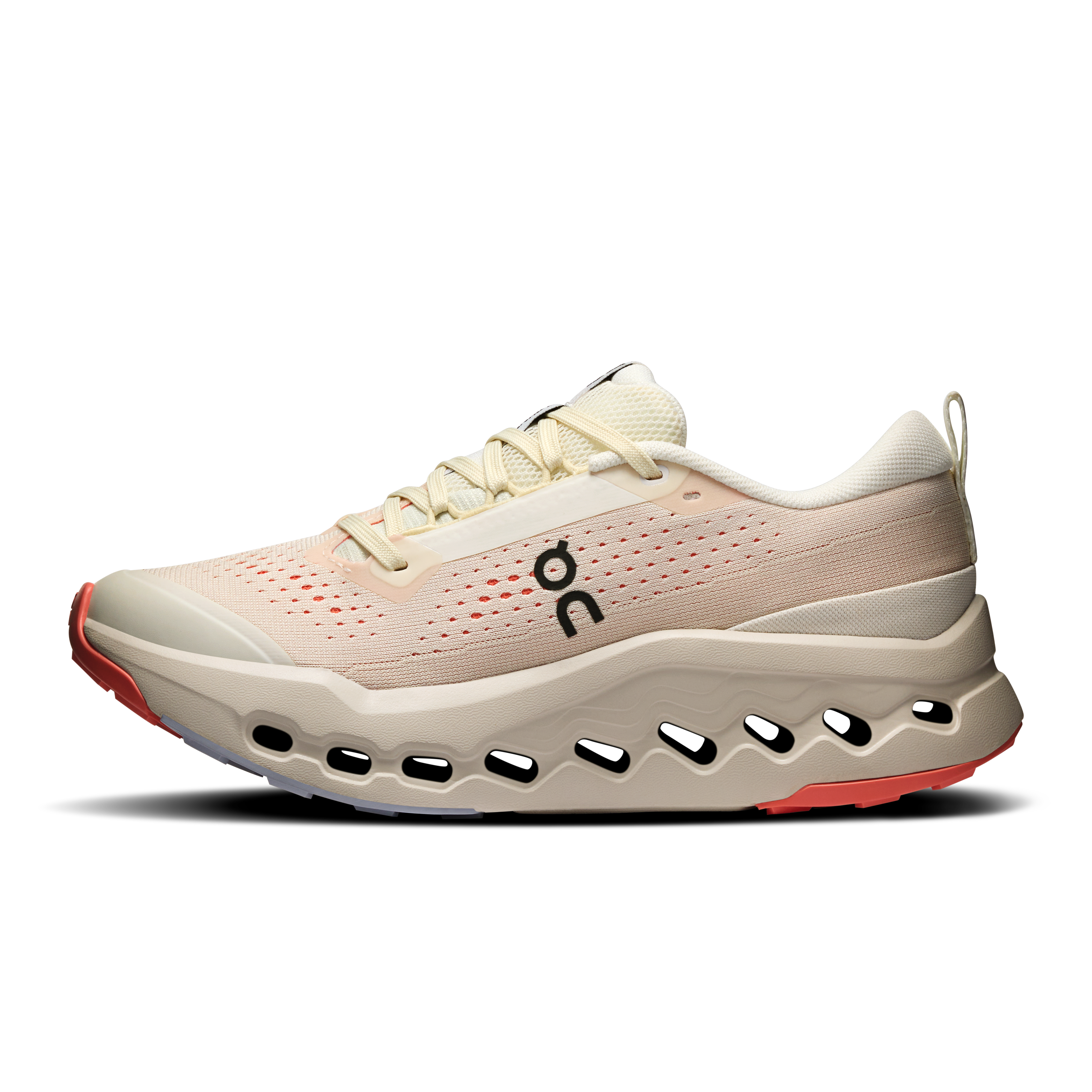 on running cloudsurfer trail 2 ivory salmon running (women's)