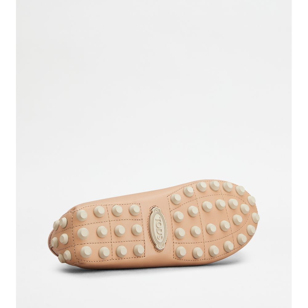 Tods T Timeless Gommino Bubble Loafers In Leather Pink Womens