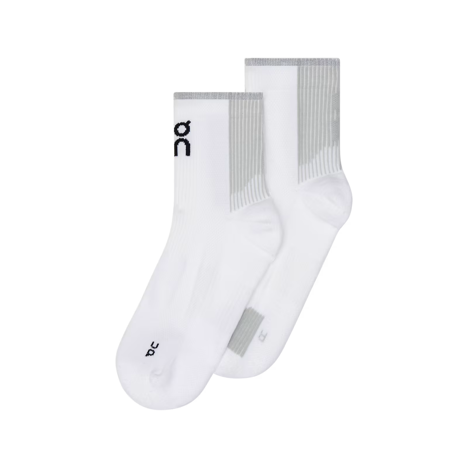 On Performance Run Sock Mid White | Glacier